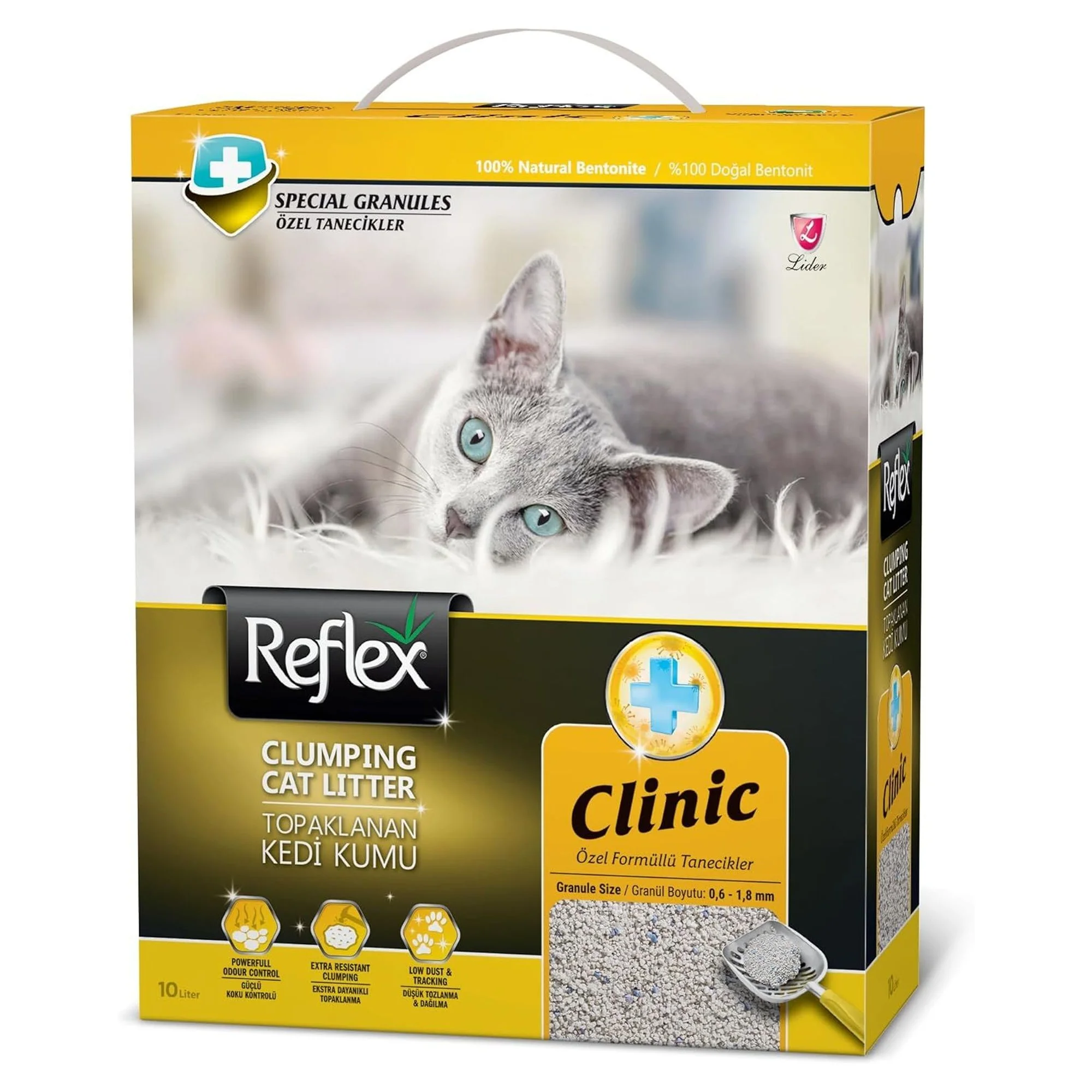 Reflex Clinic Bentonit Kedi Kumu 10 L — 9 kg — Görsel 2