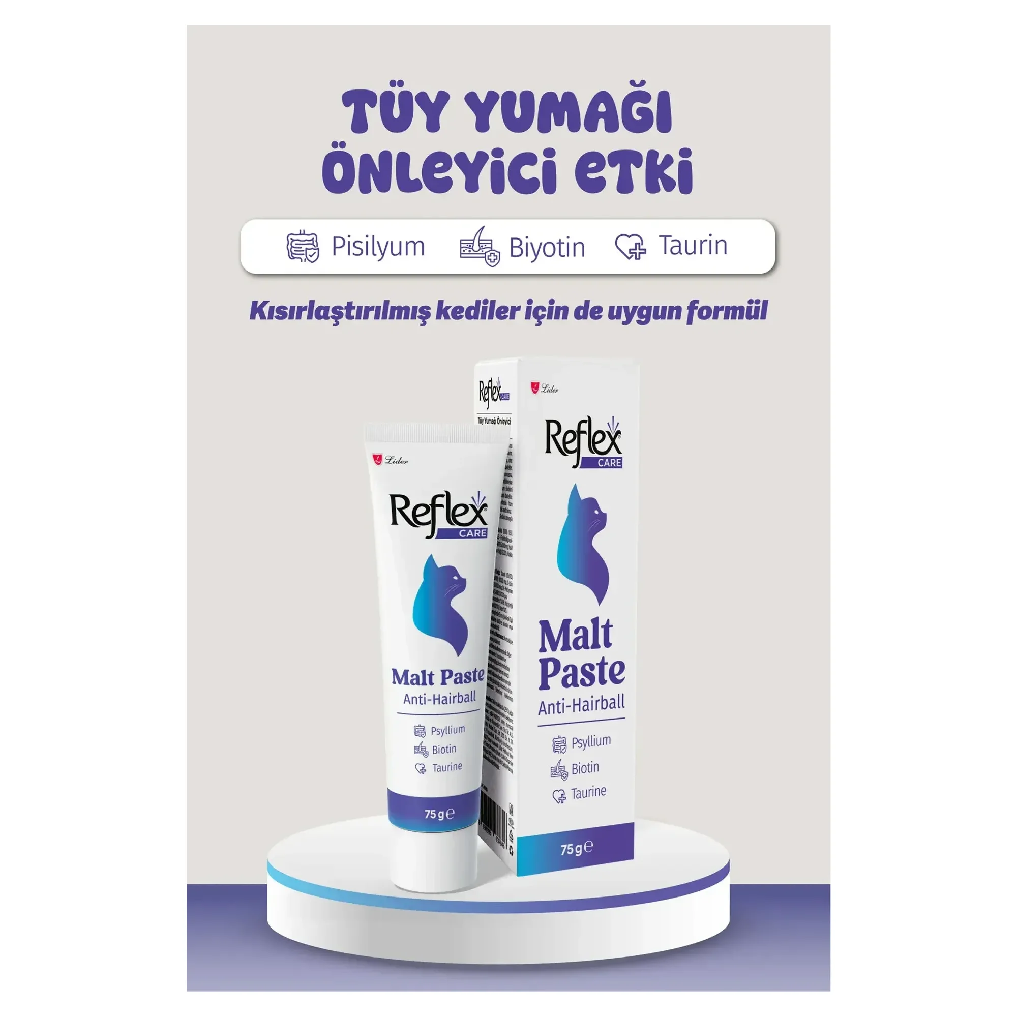 Reflex Reflex Care Tüy Yumağı Önleyici Malt Macun 75G