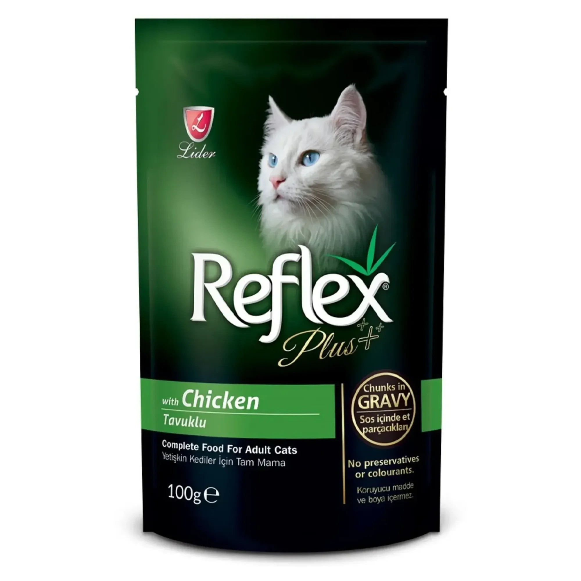 Reflex Plus Tavuklu Pouch Kedi Konserve Sos  İçinde Et Parçacıklı 100 G