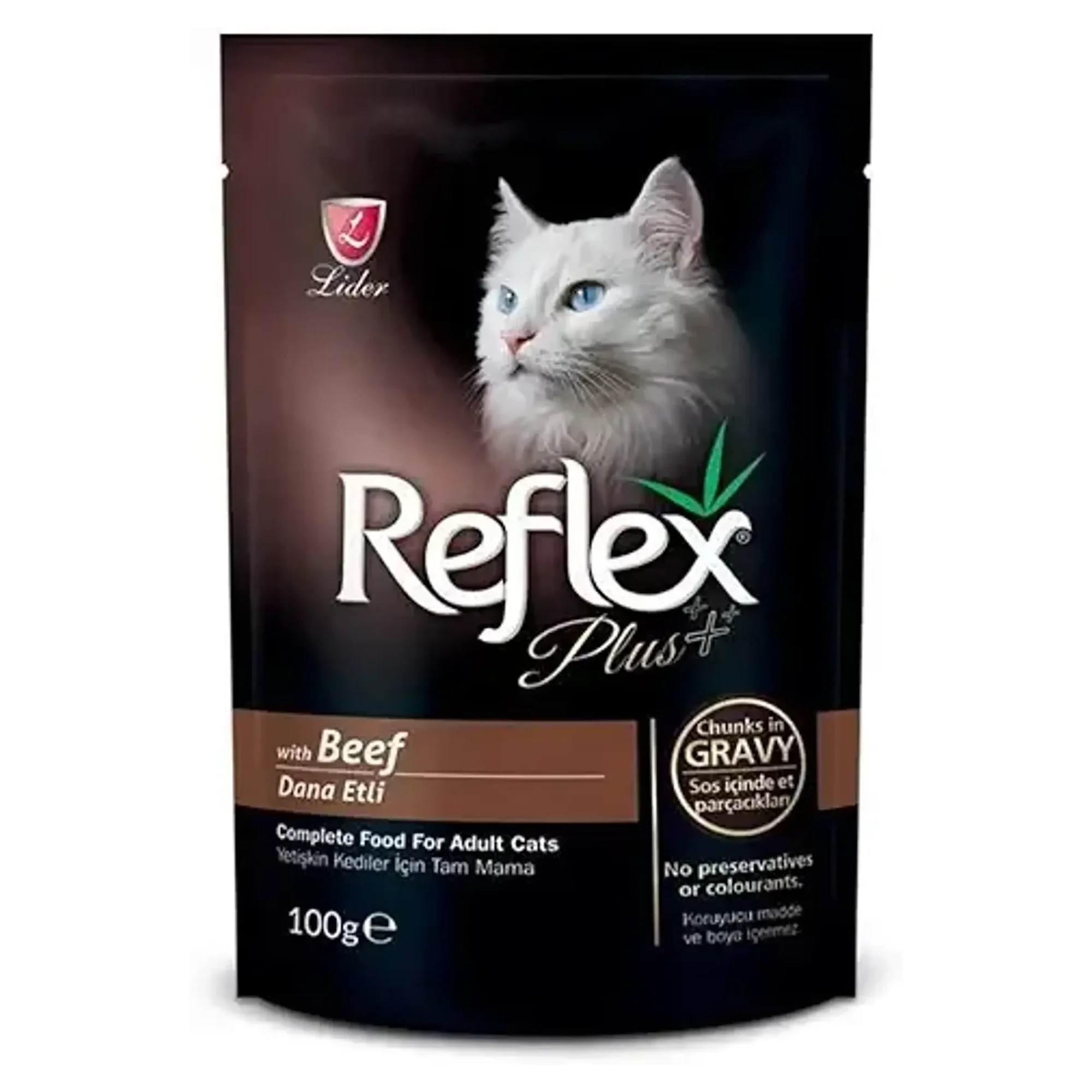 Reflex Plus Reflex Plus Biftekli Pouch Kedi Konserve Sos  İçinde Et Parçacıklı 100 G