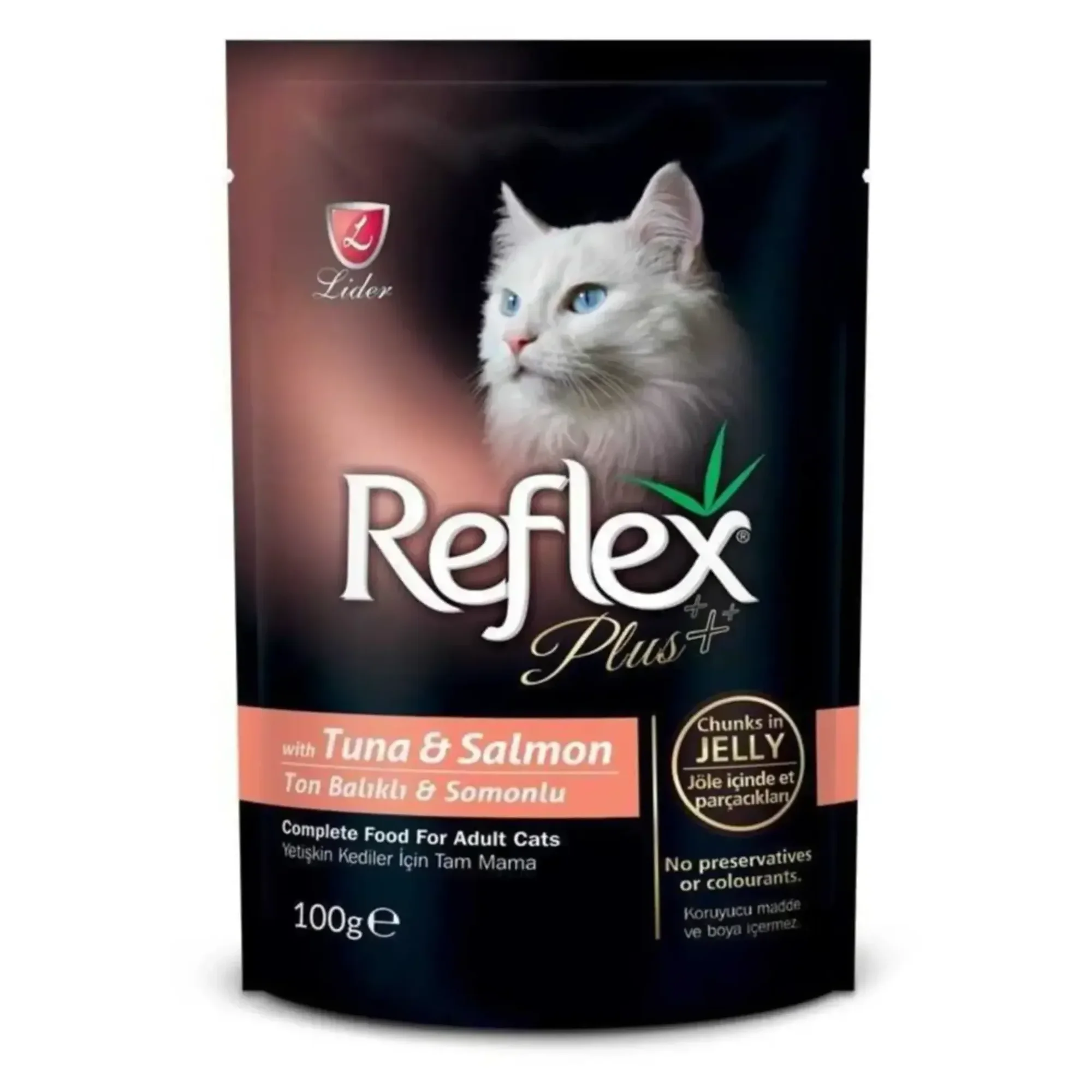 Reflex Plus Tuna ve Somonlu Pouch Kedi Konserve Jöle İçinde Et Parçacıklı 100 gr