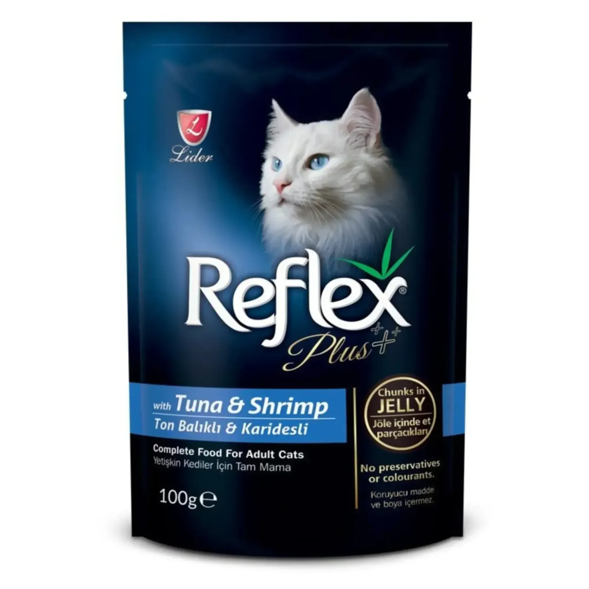 Reflex Plus Tuna ve Karidesli Pouch Kedi Konserve Jöle İçinde Et Parçacıklı 100 gr