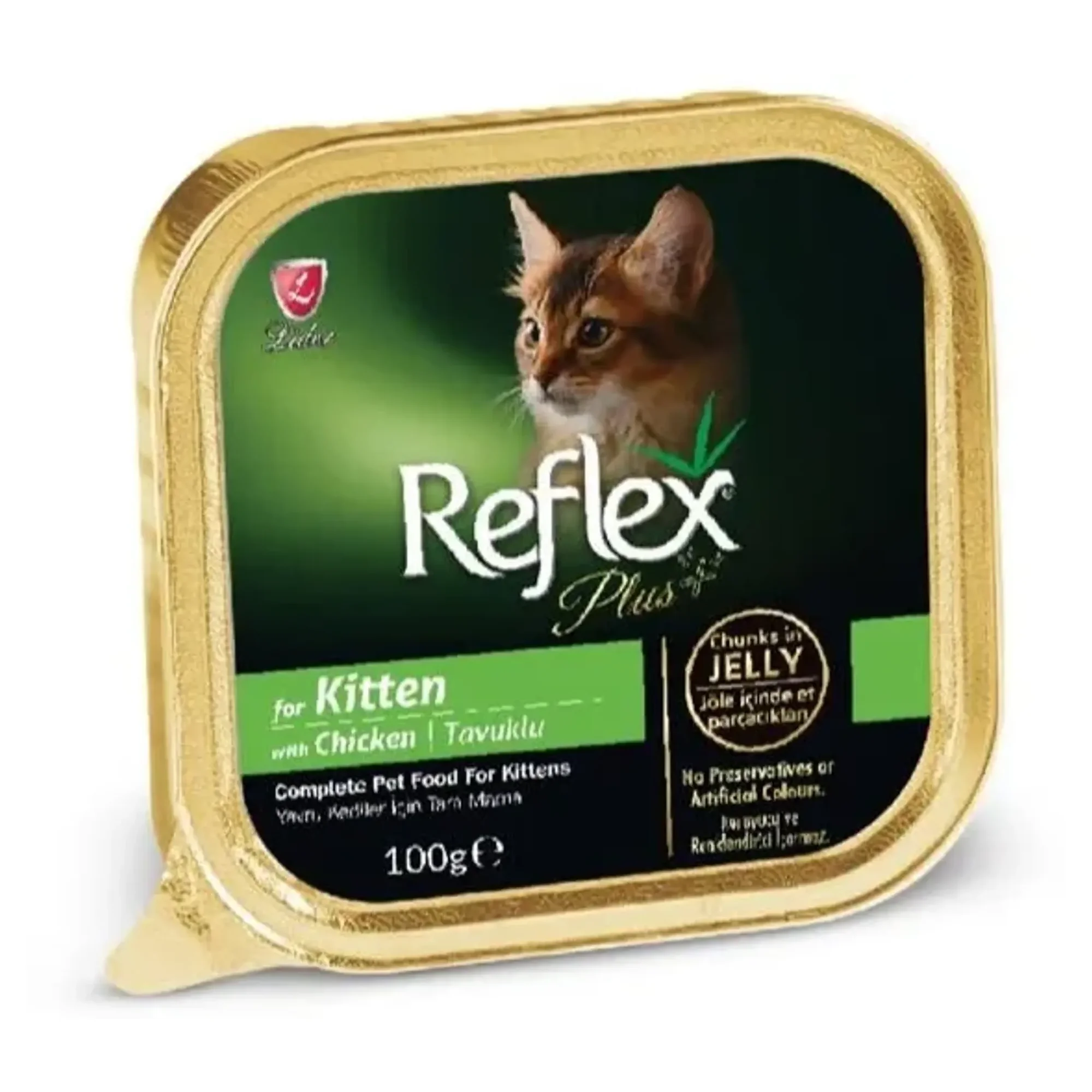 Reflex Plus Yavru Kedi Jöle İçin Tavuklu Etli Et Parça 100 G