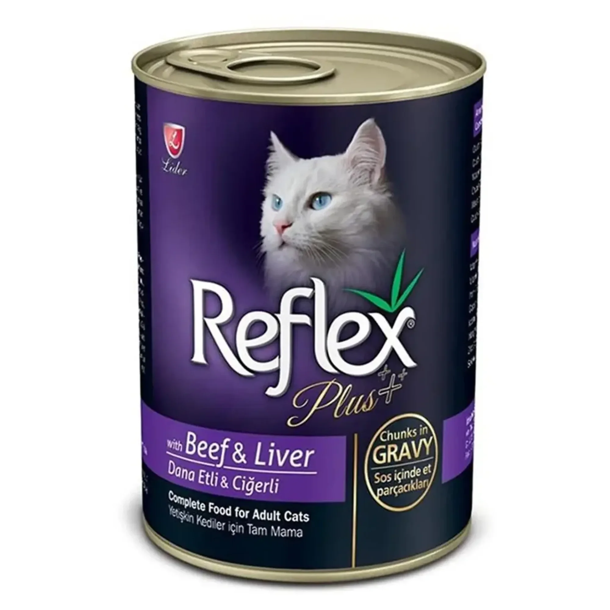 Reflex Reflex Kedi Konserve Beef&Liver Chunks in Gravy 400 G
