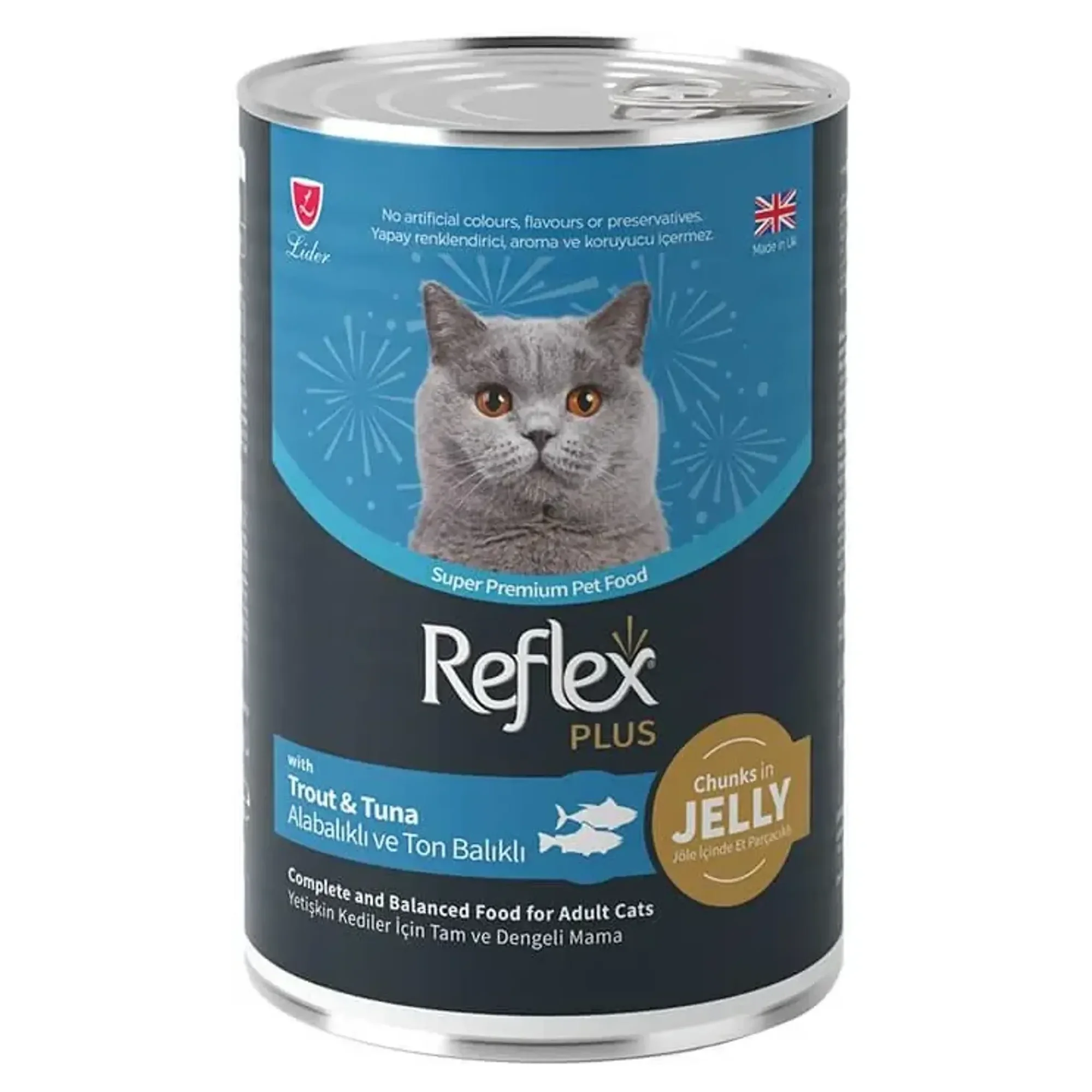 Reflex Plus Reflex Plus Parça Etli Alabalıklı Tonlu Kedi Konservesi 400 G