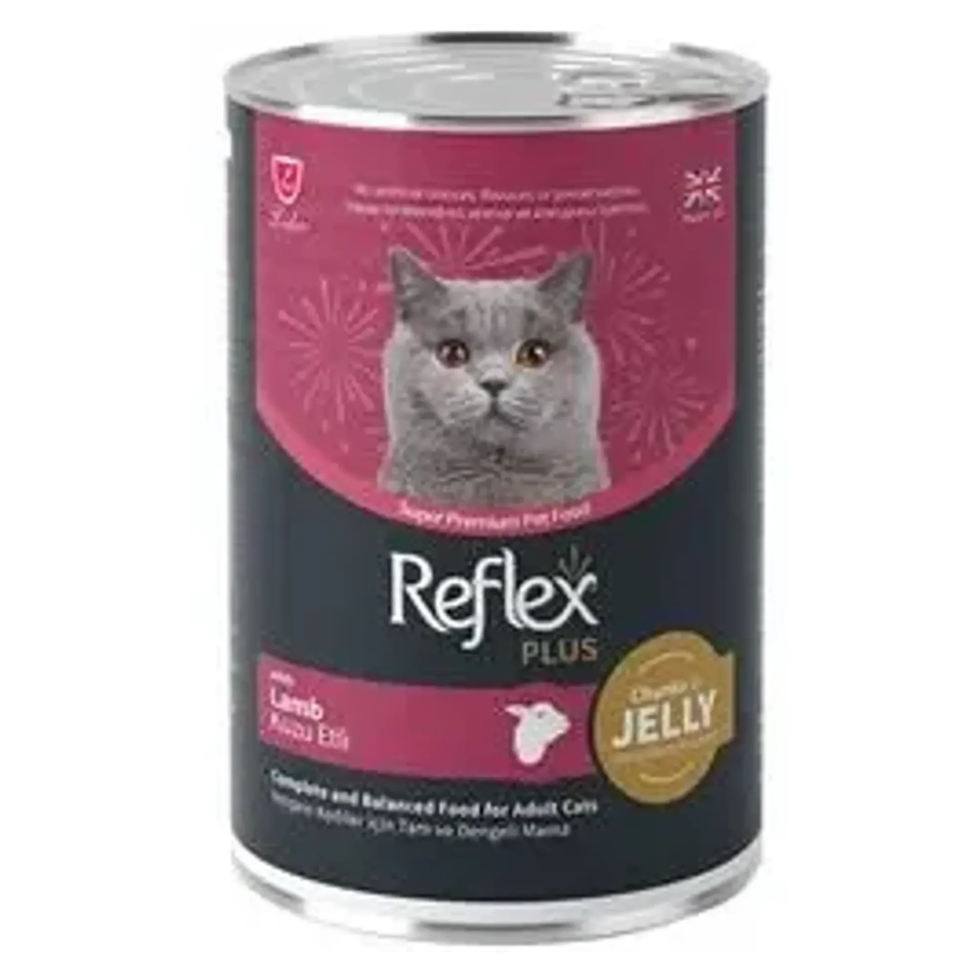 Reflex Plus Parça Etli Kuzulu Kedi Konservesi 400 G