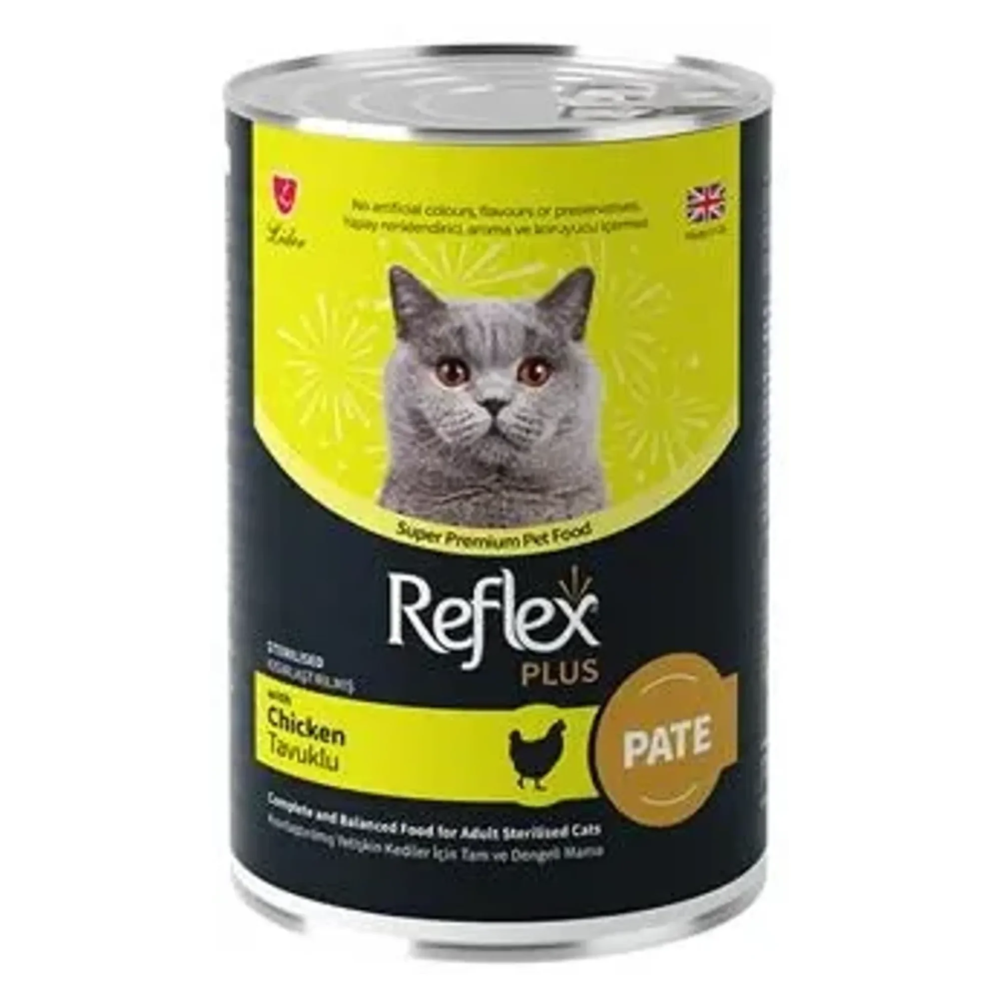 Reflex Plus Pate Tavuklu Kısır Kedi Maması 395 G