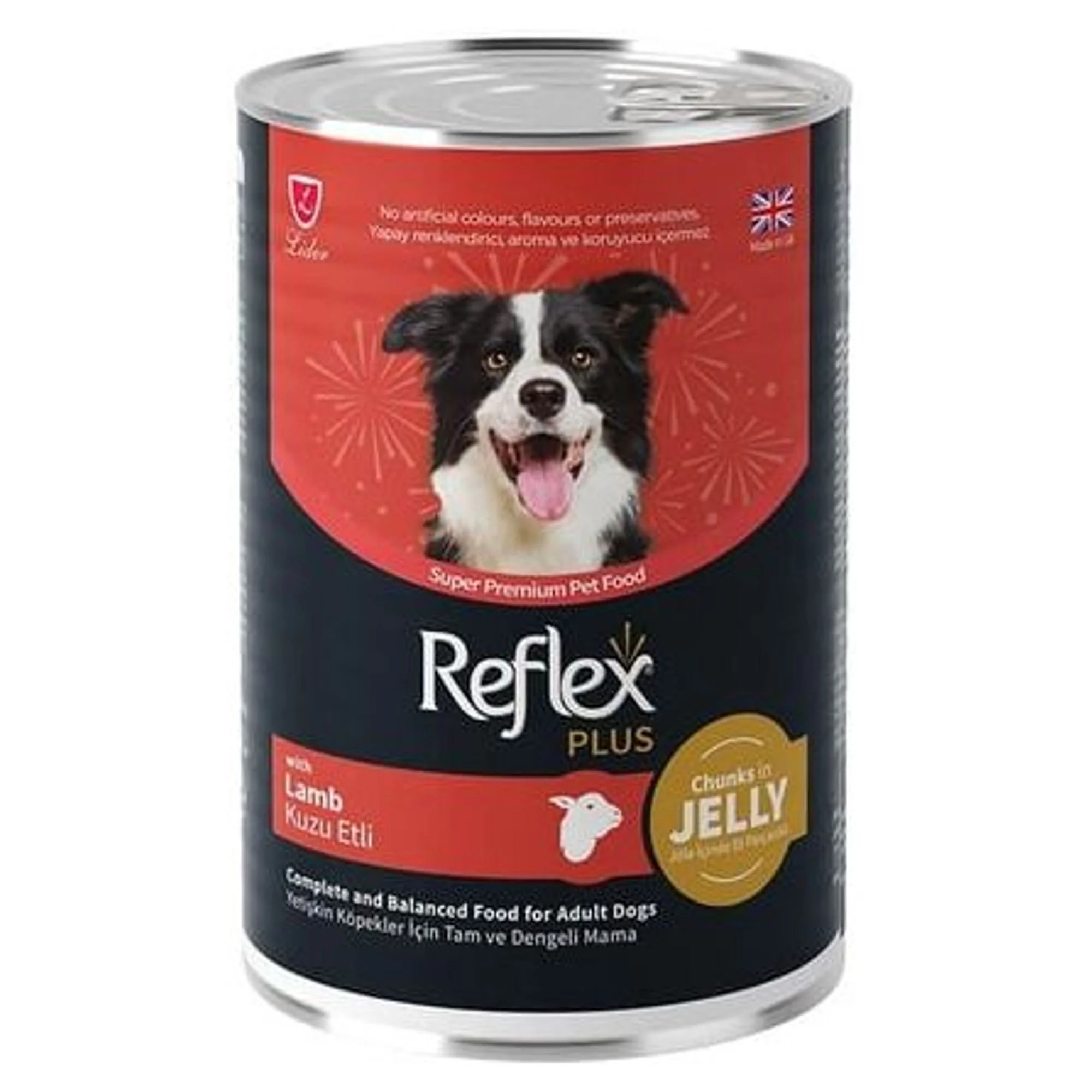 Reflex Plus Parça Kuzu Etli Köpek Konservesi 400 G