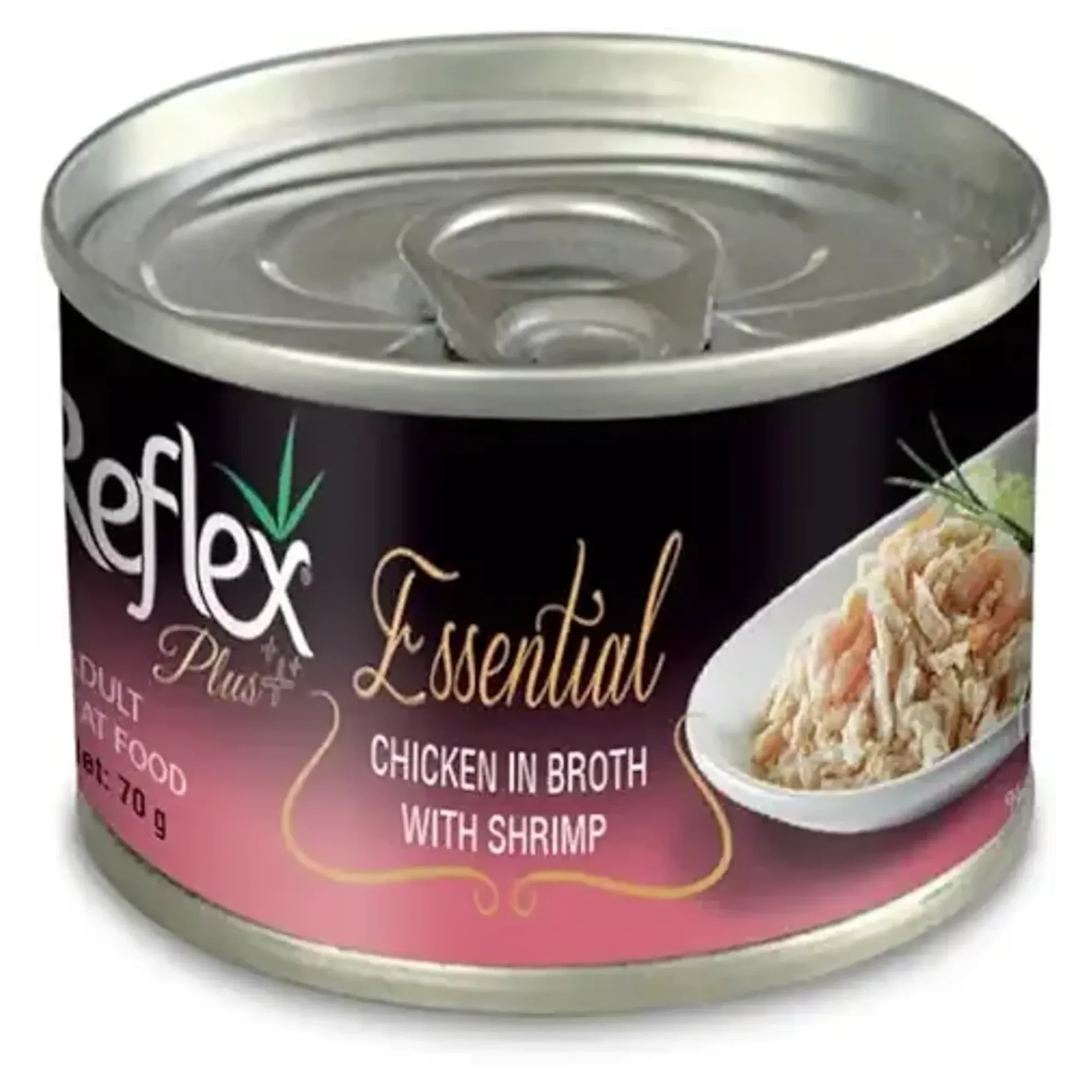 Reflex Plus Essential Tavuk ve Karidesli Et Suyu İçinde Yetişkin Kedi Yaş Maması 70 G