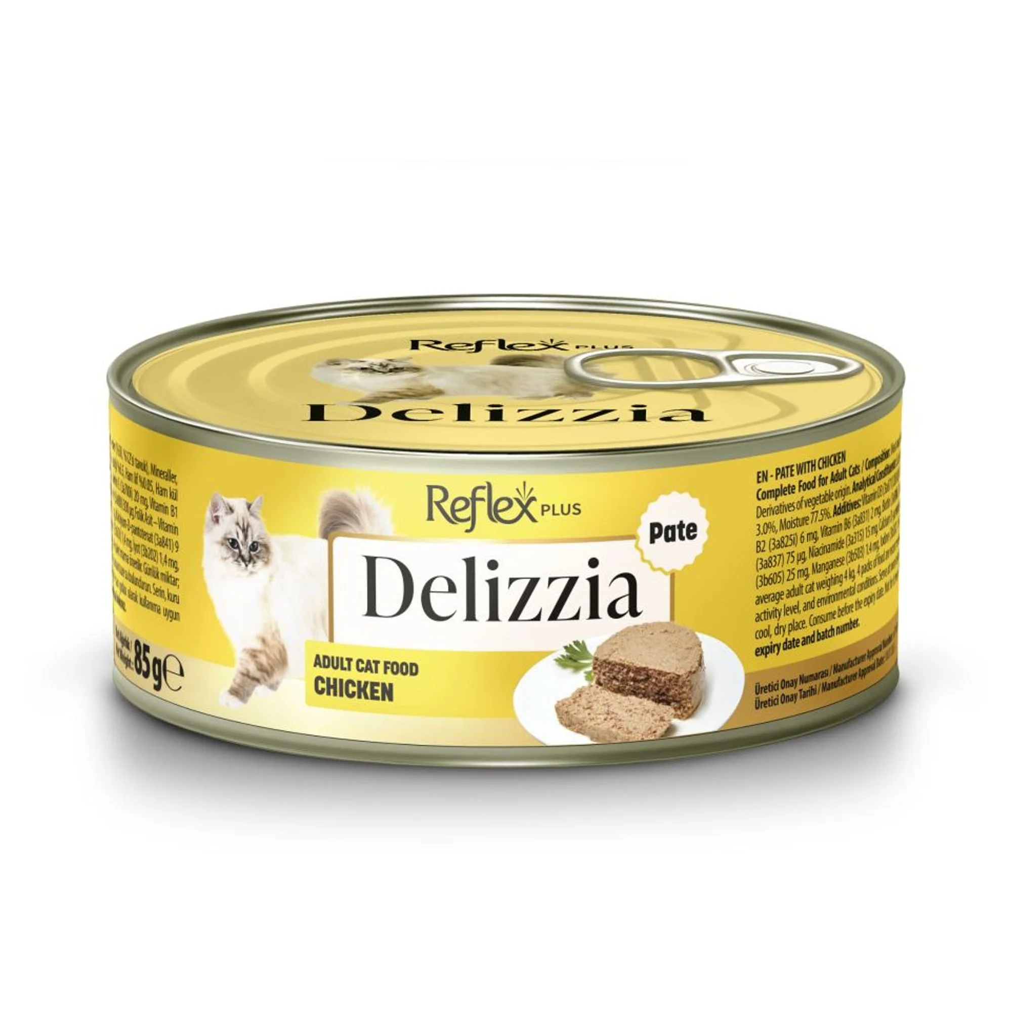 Reflex Plus Reflex Plus Delizzia Kıyılmış Tavuklu Yetişkin Kedi Maması 85 G