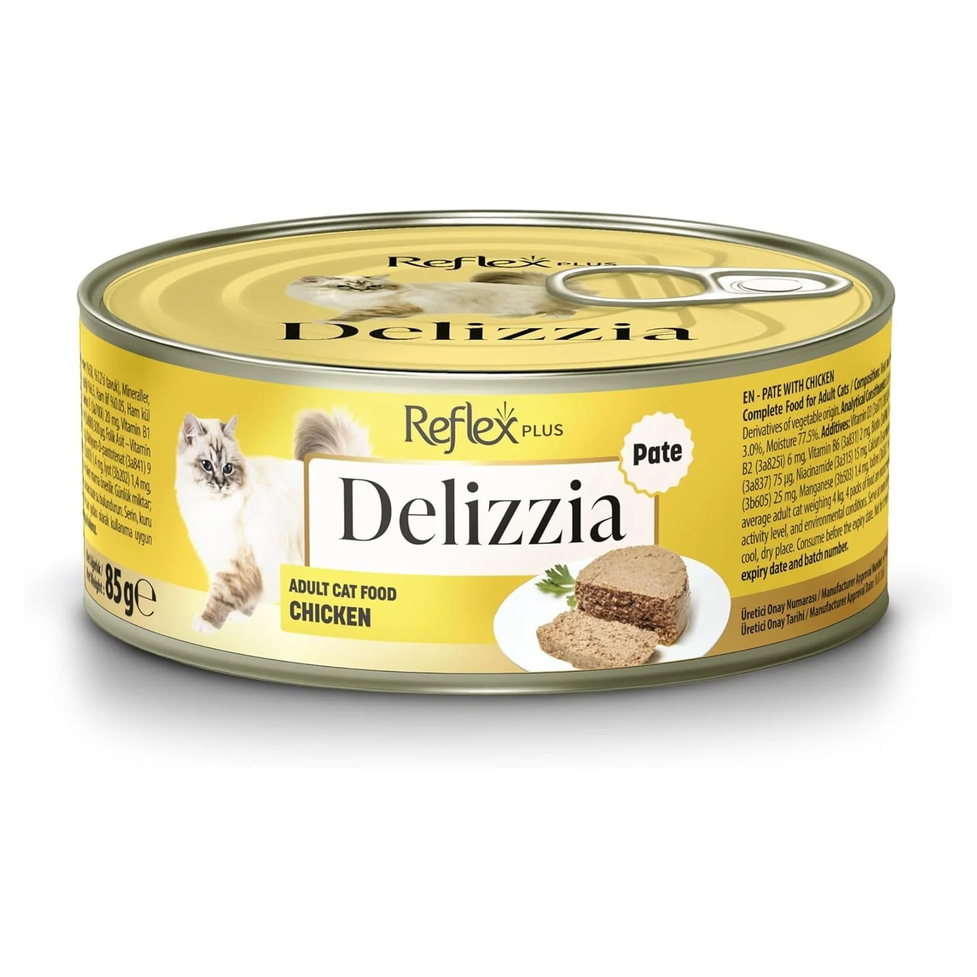 Reflex Plus Delizzia Kıyılmış Tavuklu Yetişkin Kedi Maması 85 G