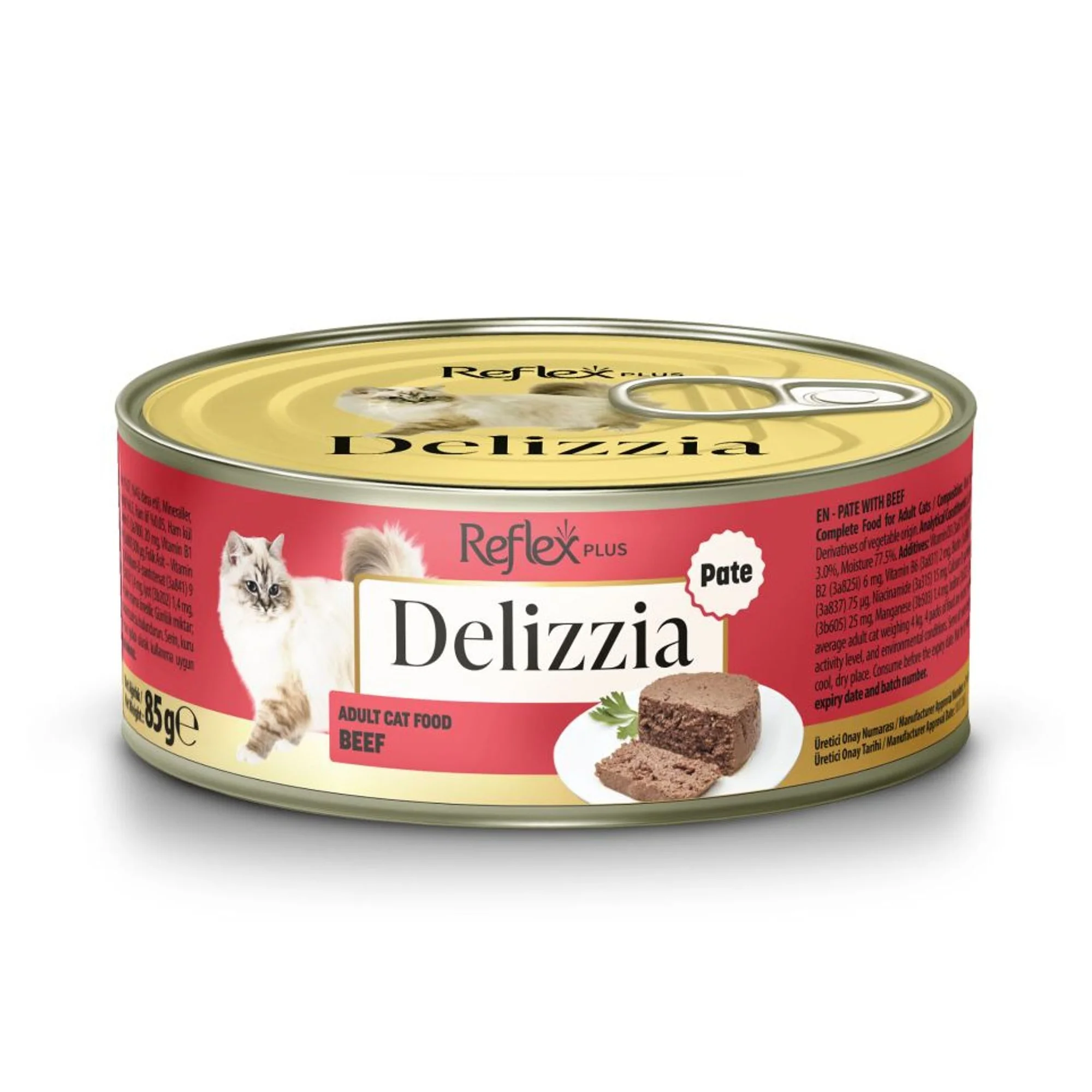 Reflex Plus Reflex Plus Delizzia Dana Etli Ezme Yetişkin Kedi Konservesi 85 G