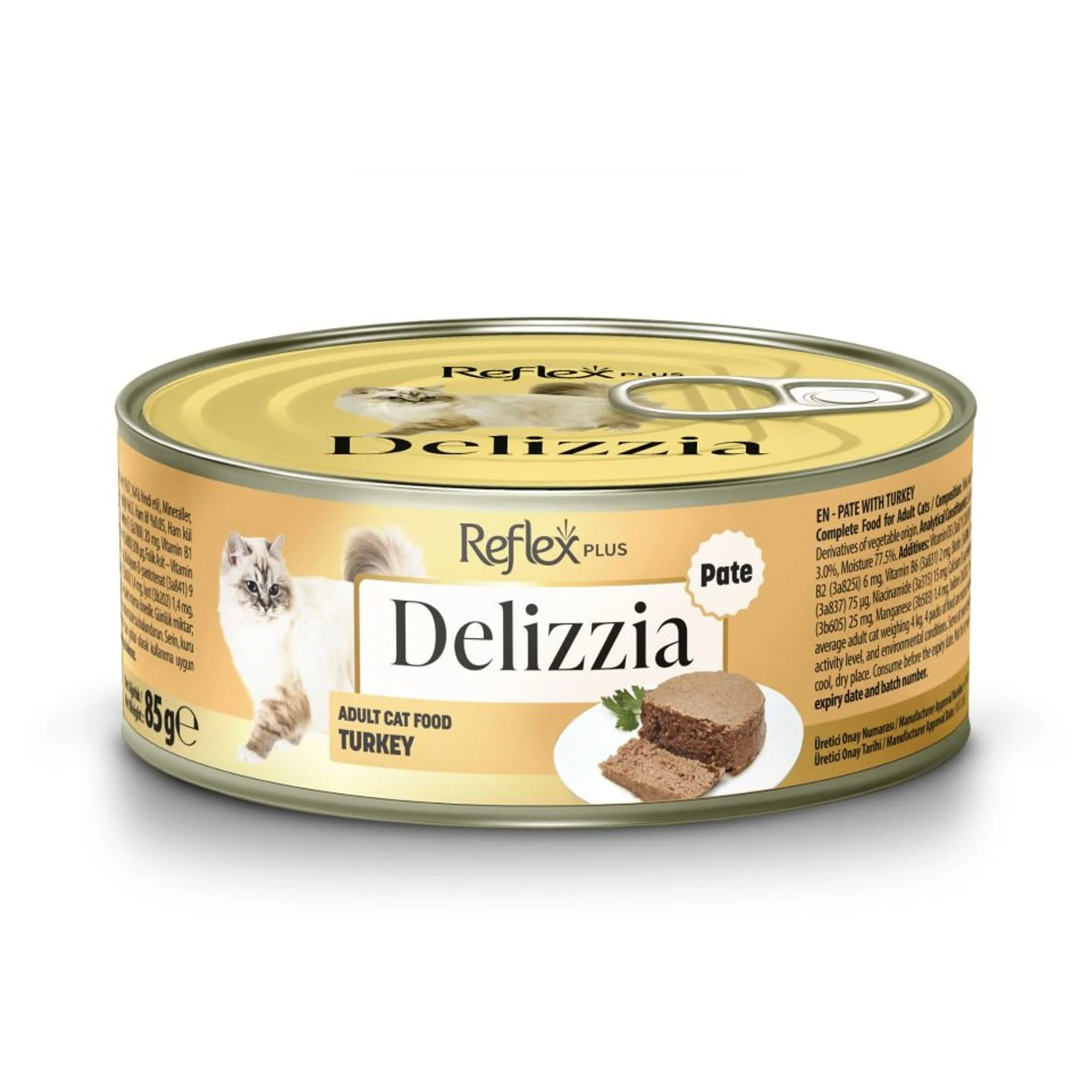 Reflex Plus Reflex Plus Delizzia Hindi Etli Ezme Yetişkin Kedi Konservesi 85 G