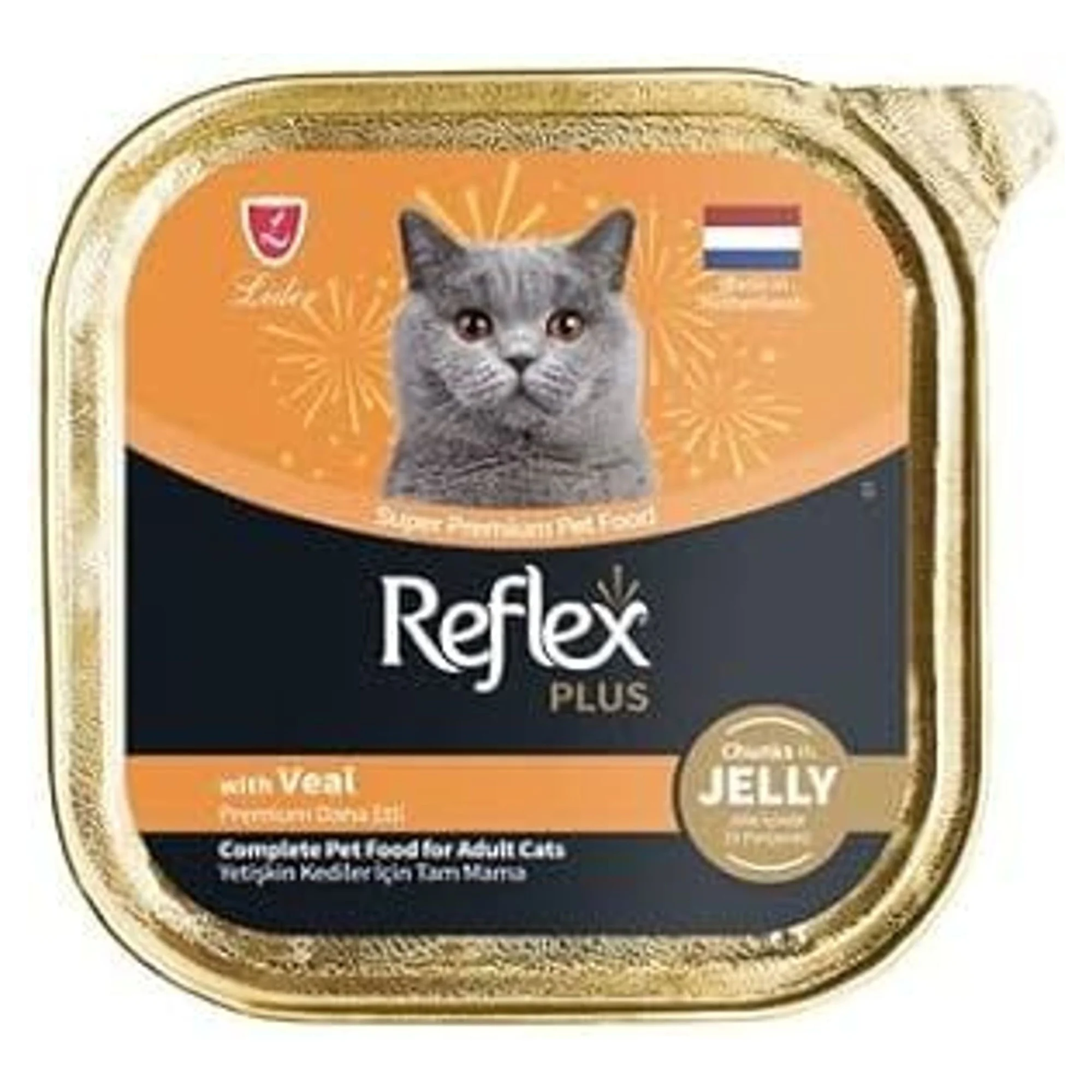 Reflex Plus Jöle İçinde Dana Etli Yetişkin Kedi Yaş Maması 85 G