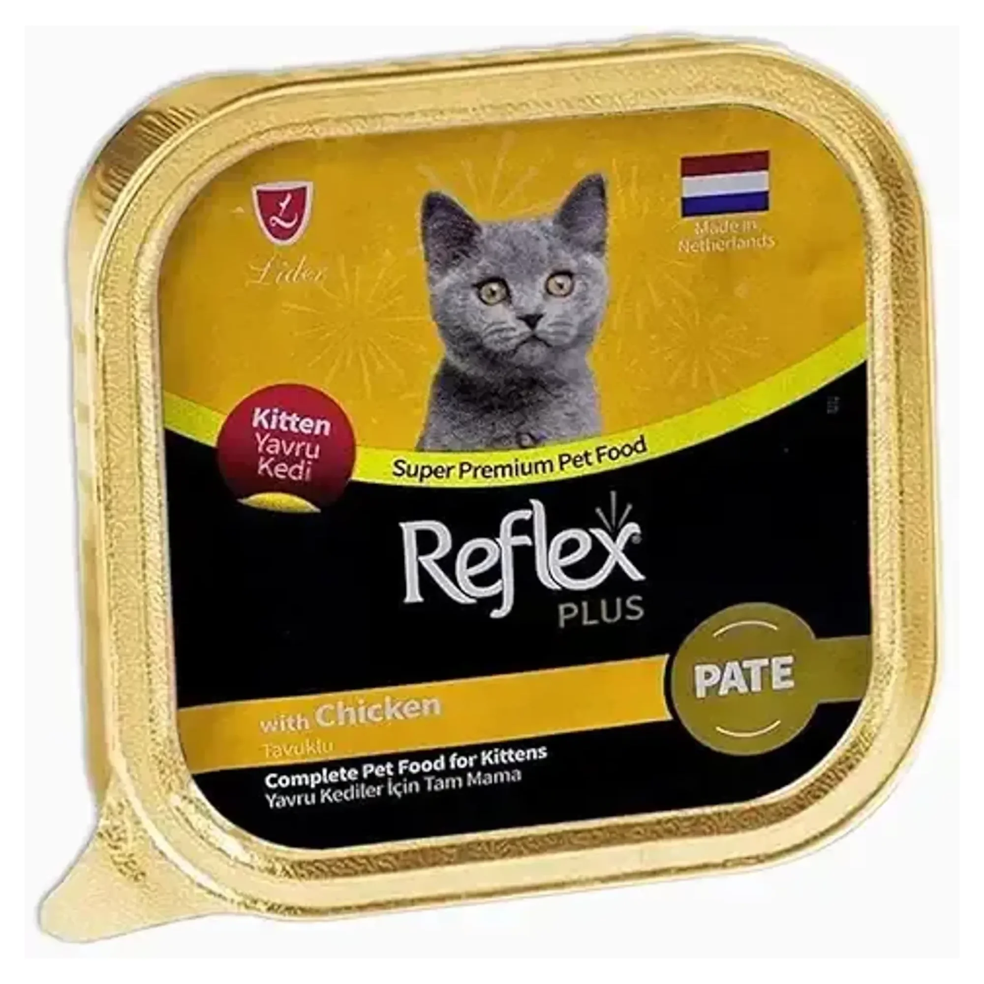 Reflex Plus Organik Pate Tavuklu Yavru Kedi Yaş Maması 85 G