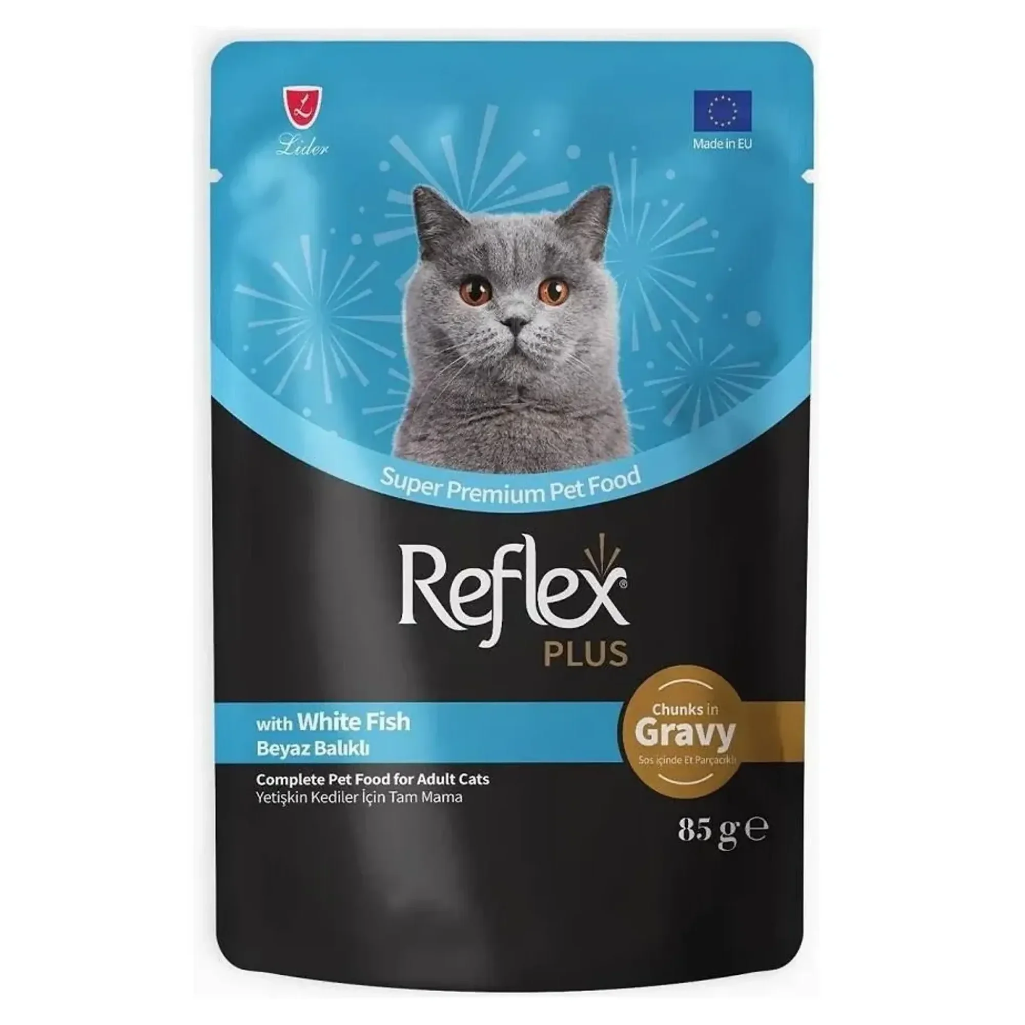 Reflex Plus Reflex Plus Sos İçinde Parça Balık Etli Yetişkin Kedi Konservesi 85 G
