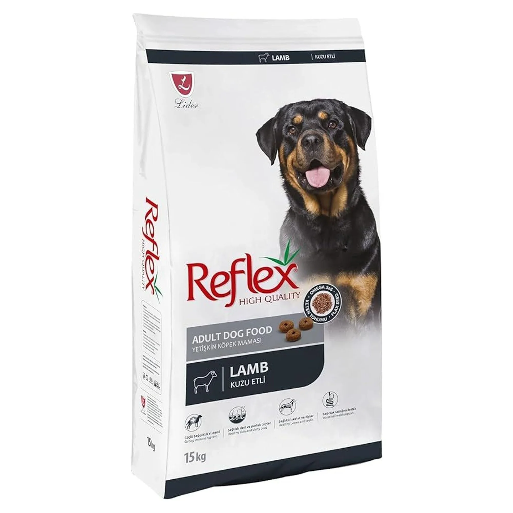 Reflex Lamb Rice Kuzu Etli ve Pirinçli Yetişkin Köpek Maması 15 Kg