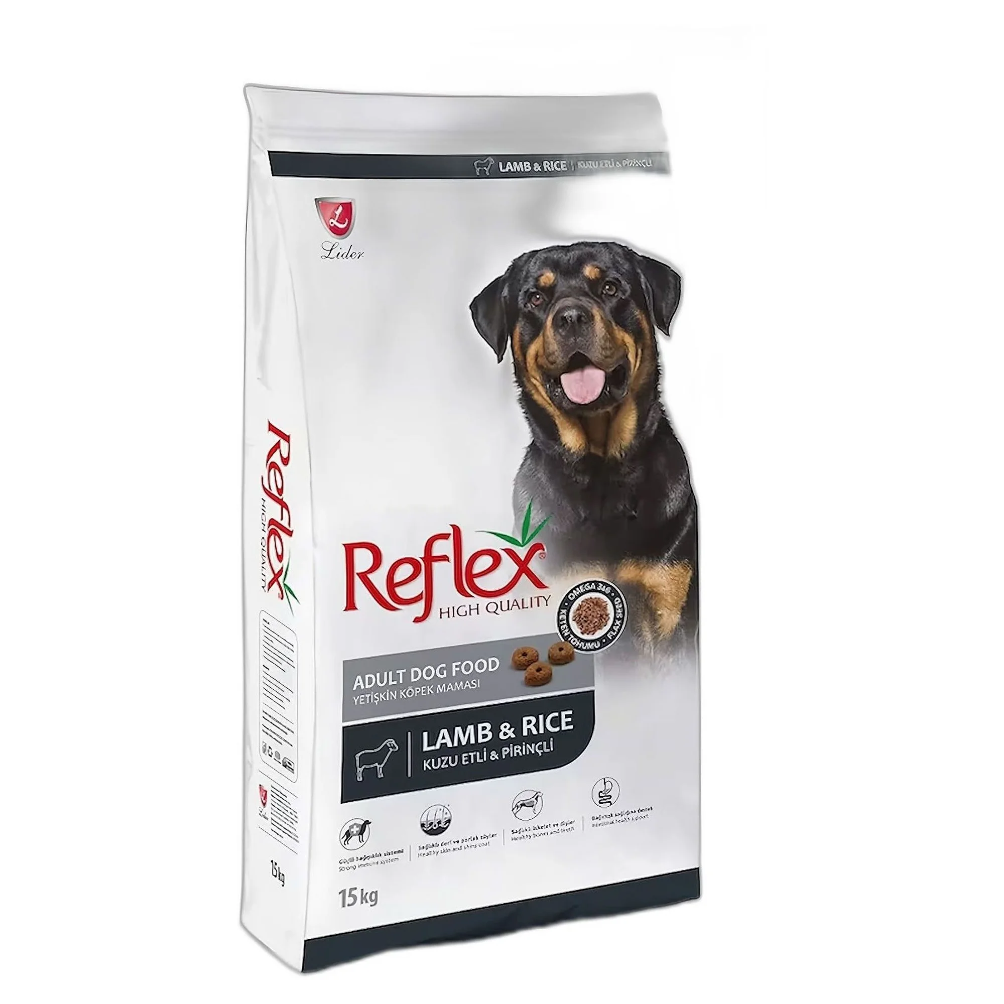 Reflex Reflex Kuzu Etli Yetişkin Kuru Köpek Maması 15 KG + 1 KG