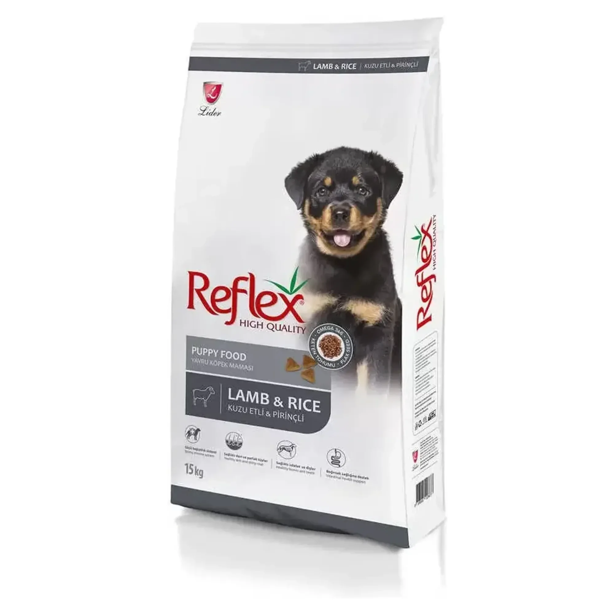 Reflex Reflex Puppy Lamb & Rice Yavru Köpek Maması 15 KG