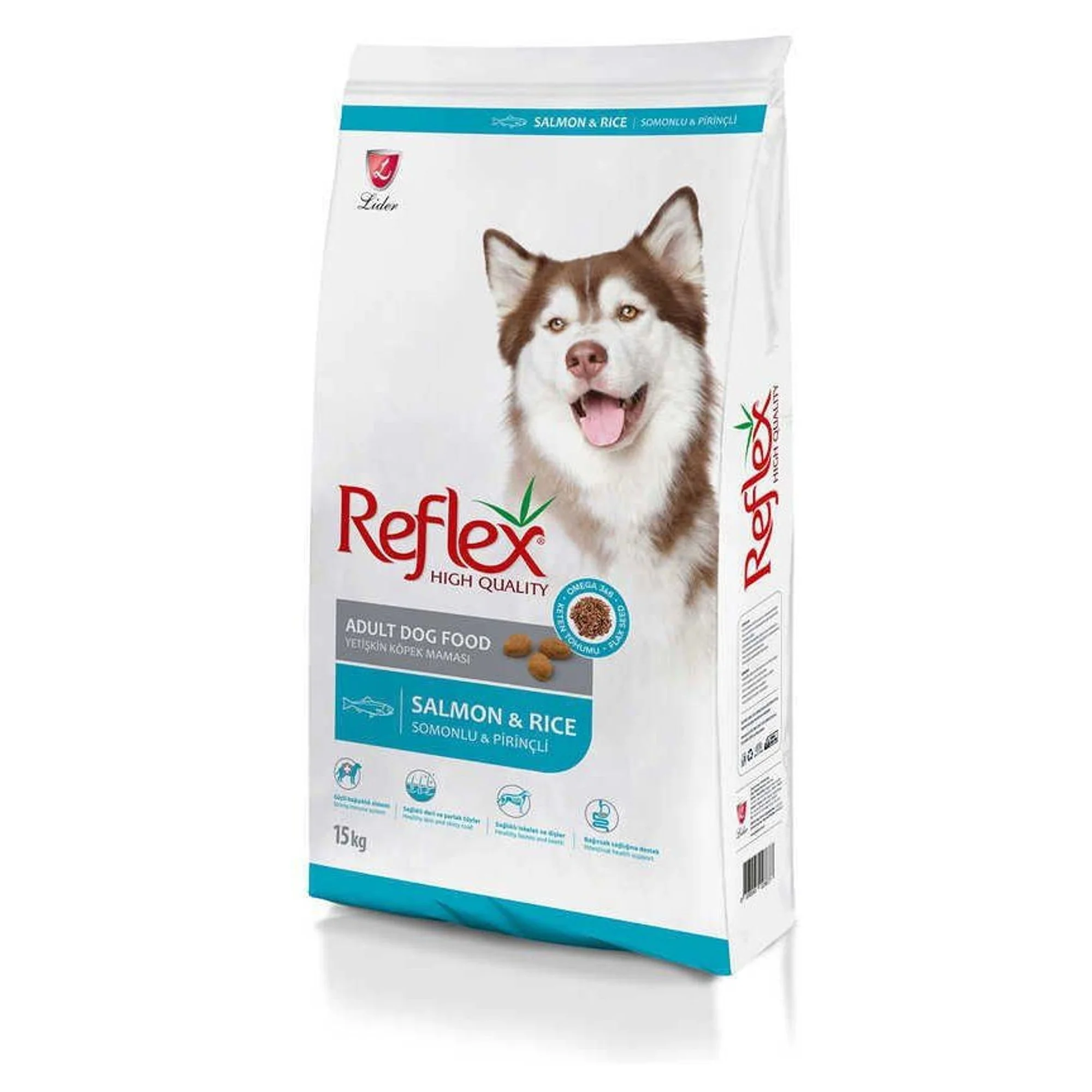 Reflex Reflex Somonlu & Pirinç Yetişkin Köpek Maması 15 KG