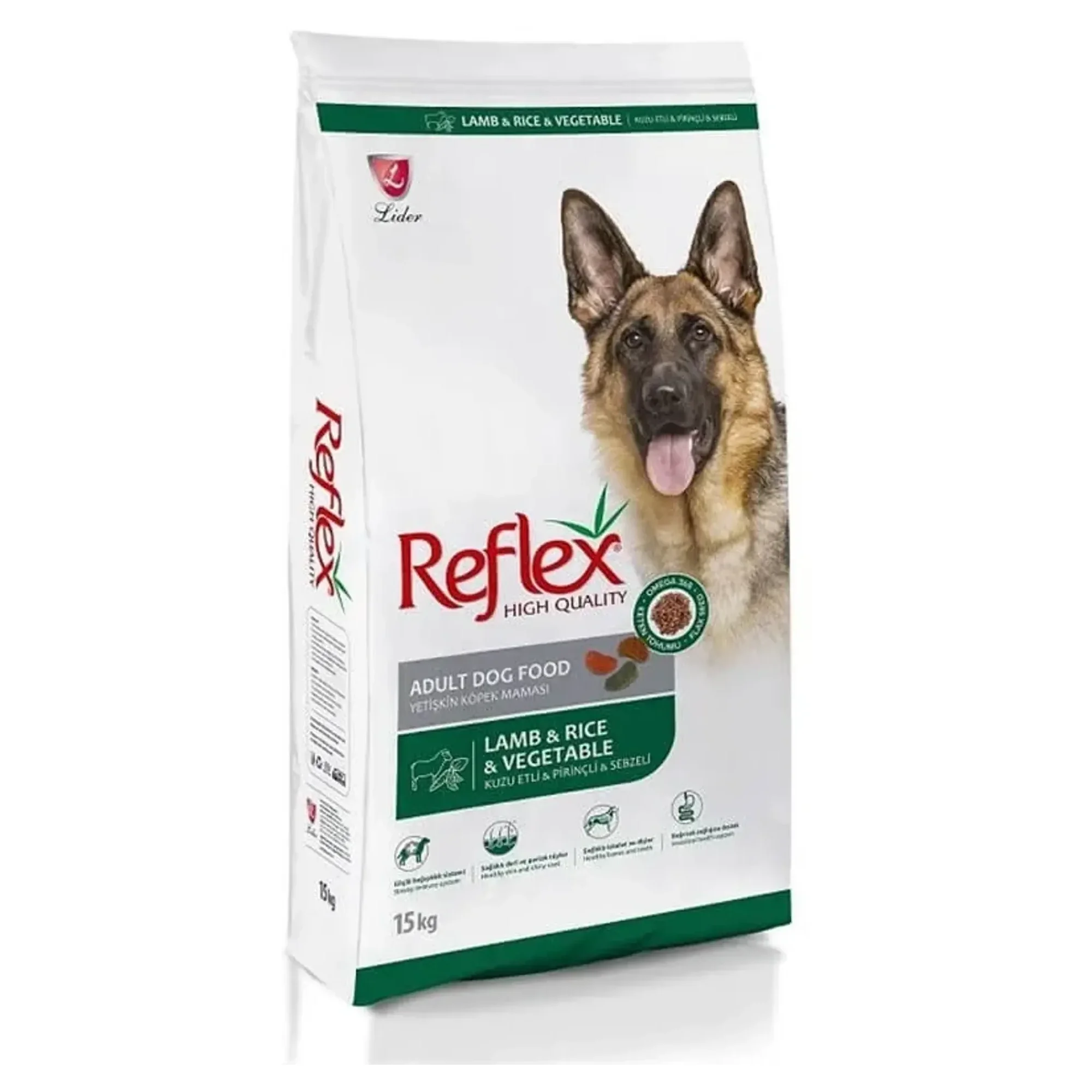 Reflex Reflex Kuzu Etli & Pirinçli & Sebzeli Yetişkin Köpek Maması 3KG