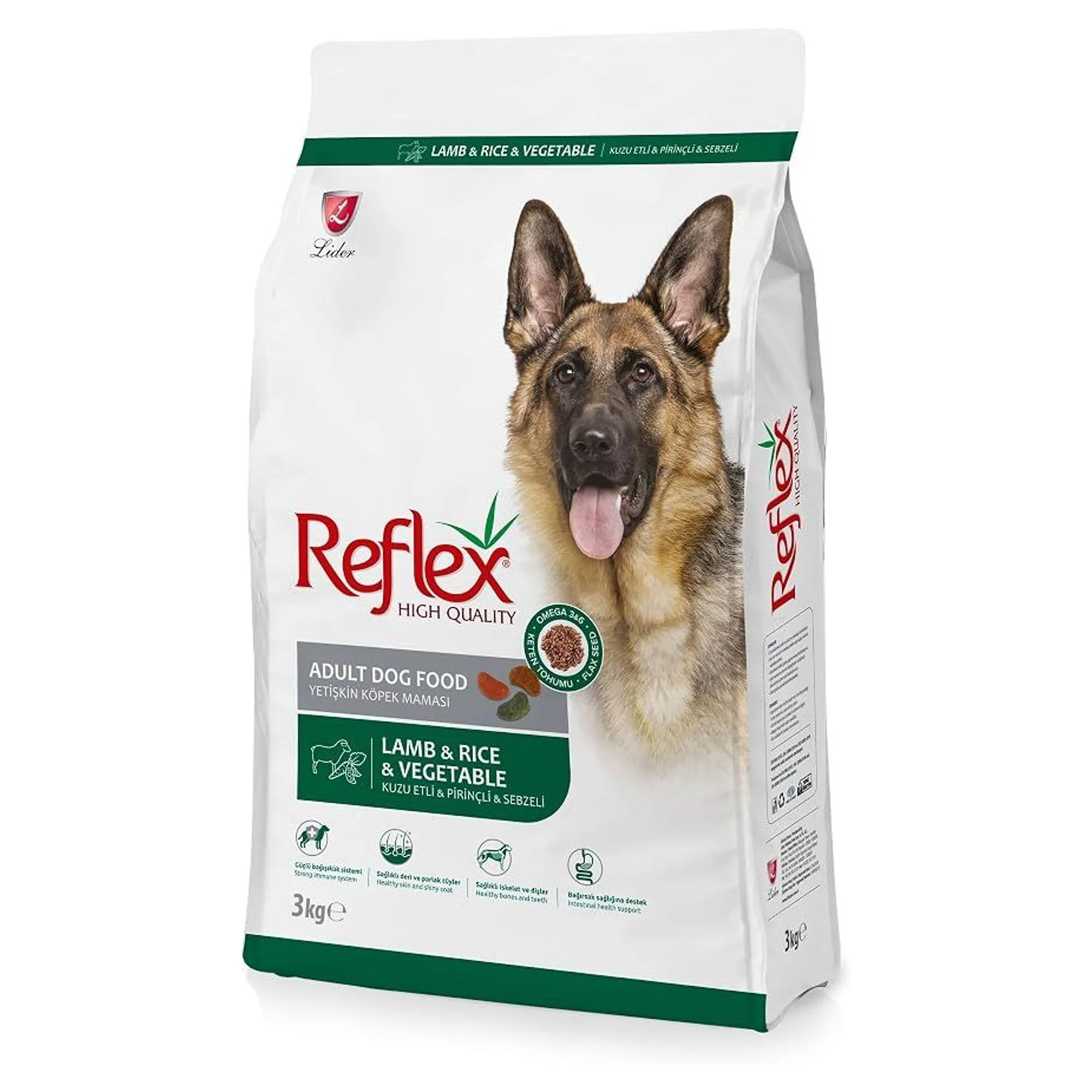 Reflex Kuzu Etli & Pirinçli & Sebzeli Yetişkin Köpek Maması 3KG — Normal — Görsel 2