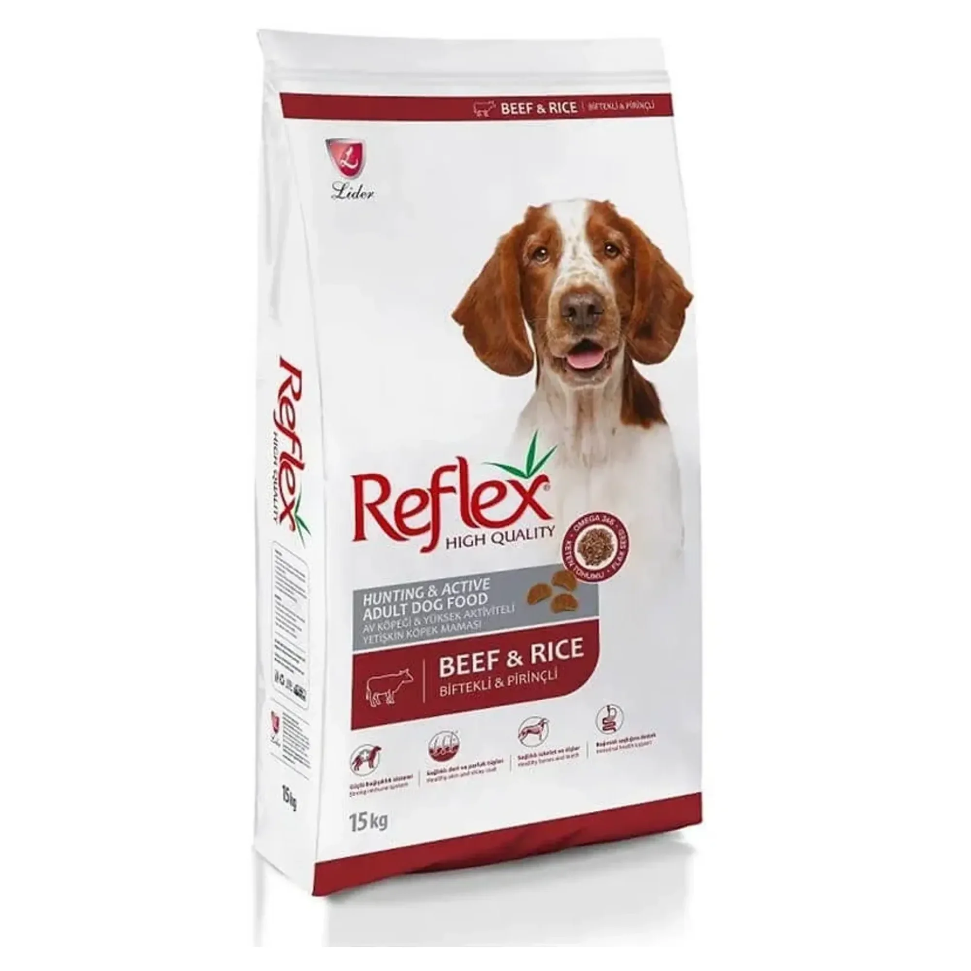 Reflex Reflex Biftekli & Pirinçli Yetişkin Köpek Maması 3KG