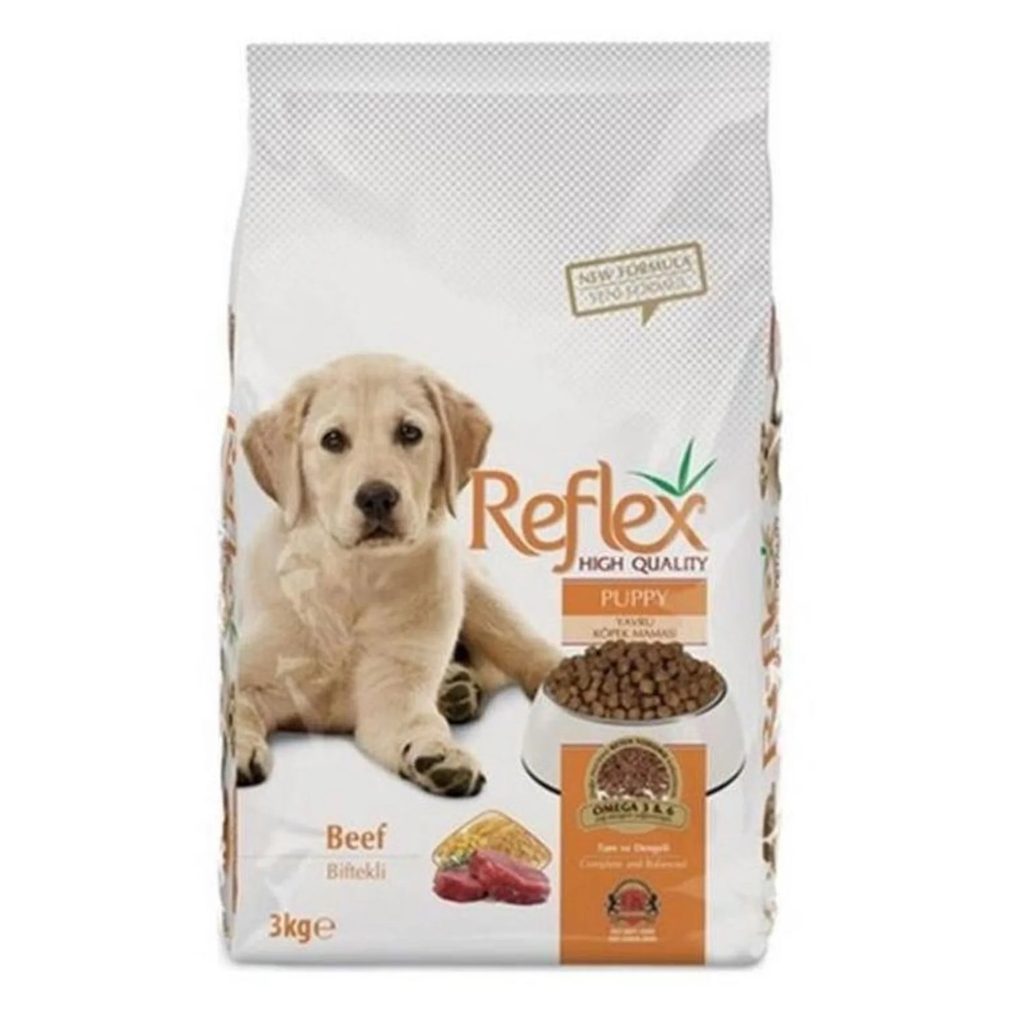 Reflex Reflex Biftekli & Pirinçli Yavru Köpek Maması 3KG