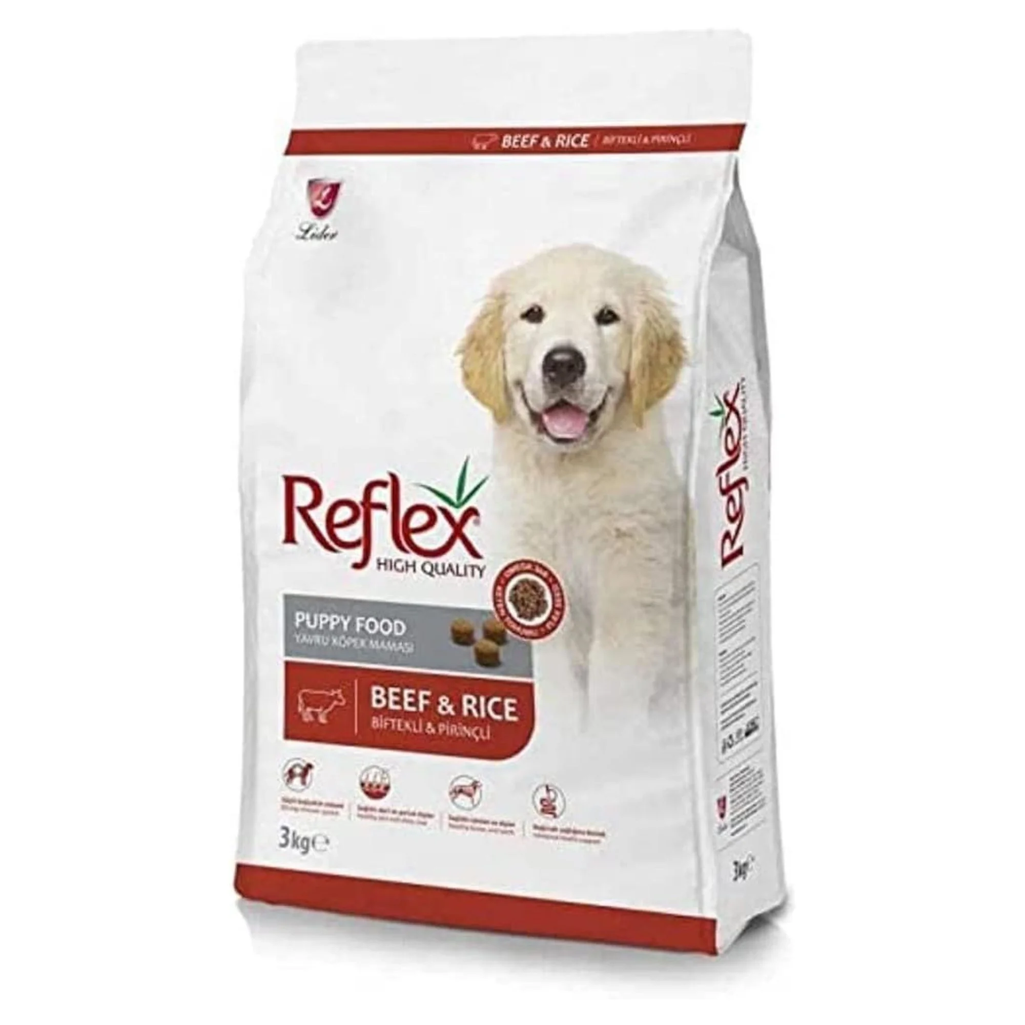 Reflex Biftekli & Pirinçli Yavru Köpek Maması 3KG