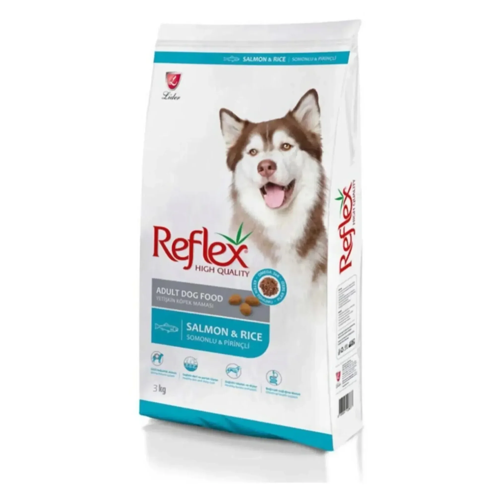 Reflex Reflex Somonlu & Pirinçli Yetişkin Köpek Maması 3KG