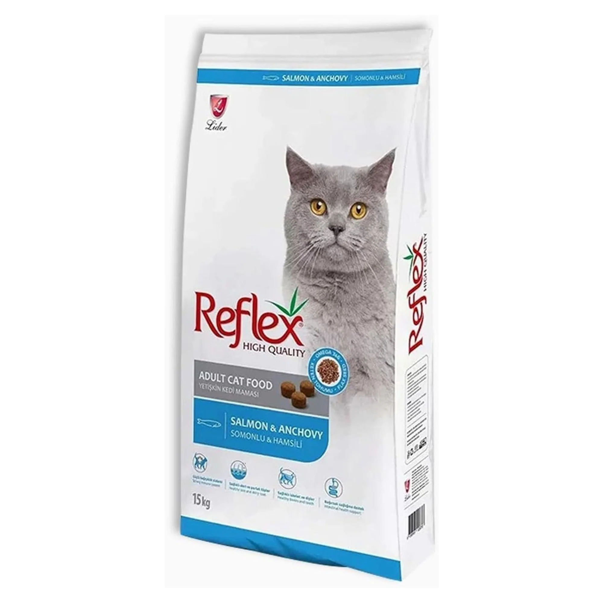Reflex Reflex Hamsili Yetişkin Kedi Maması 15 KG