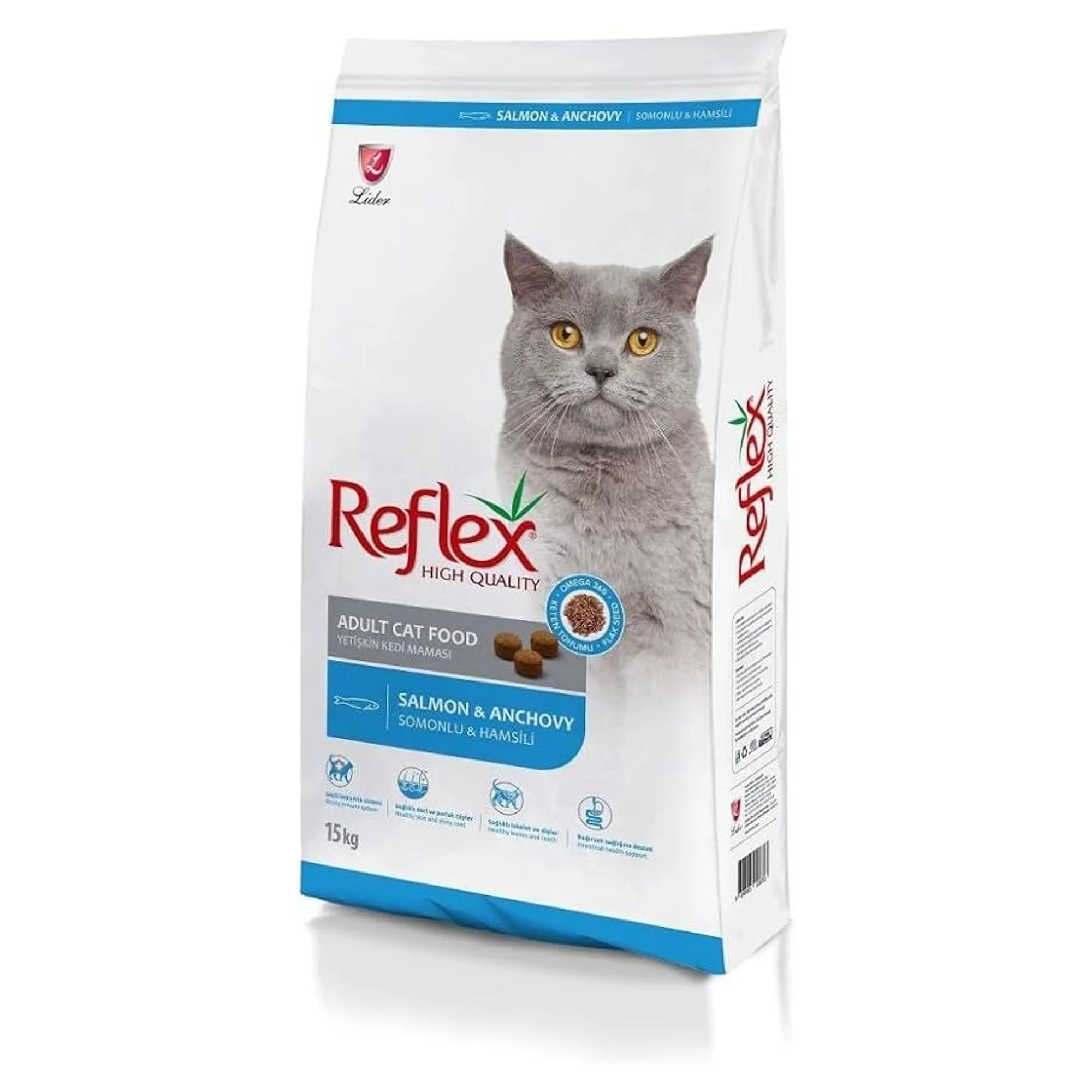 Reflex Hamsili Yetişkin Kedi Maması 15 KG