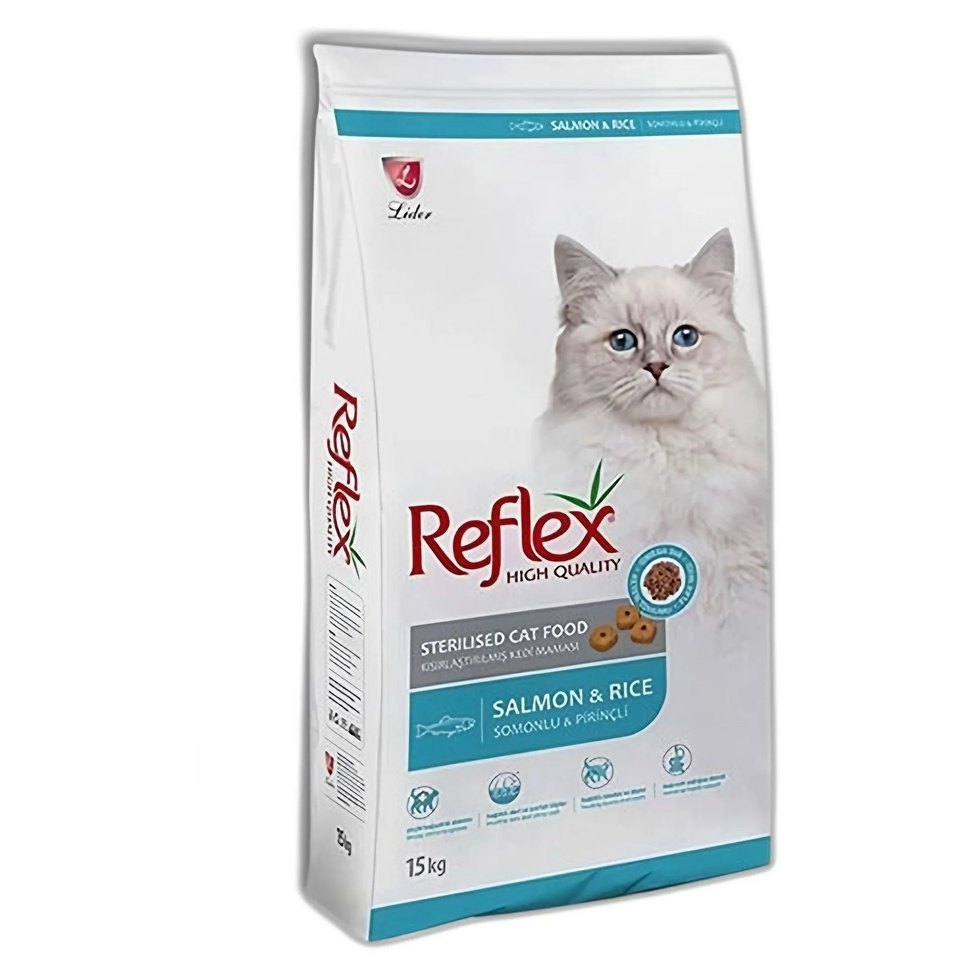Reflex Reflex Somonlu Kısırlaştırılmış Yetişkin Kedi Maması 15 KG+1 KG