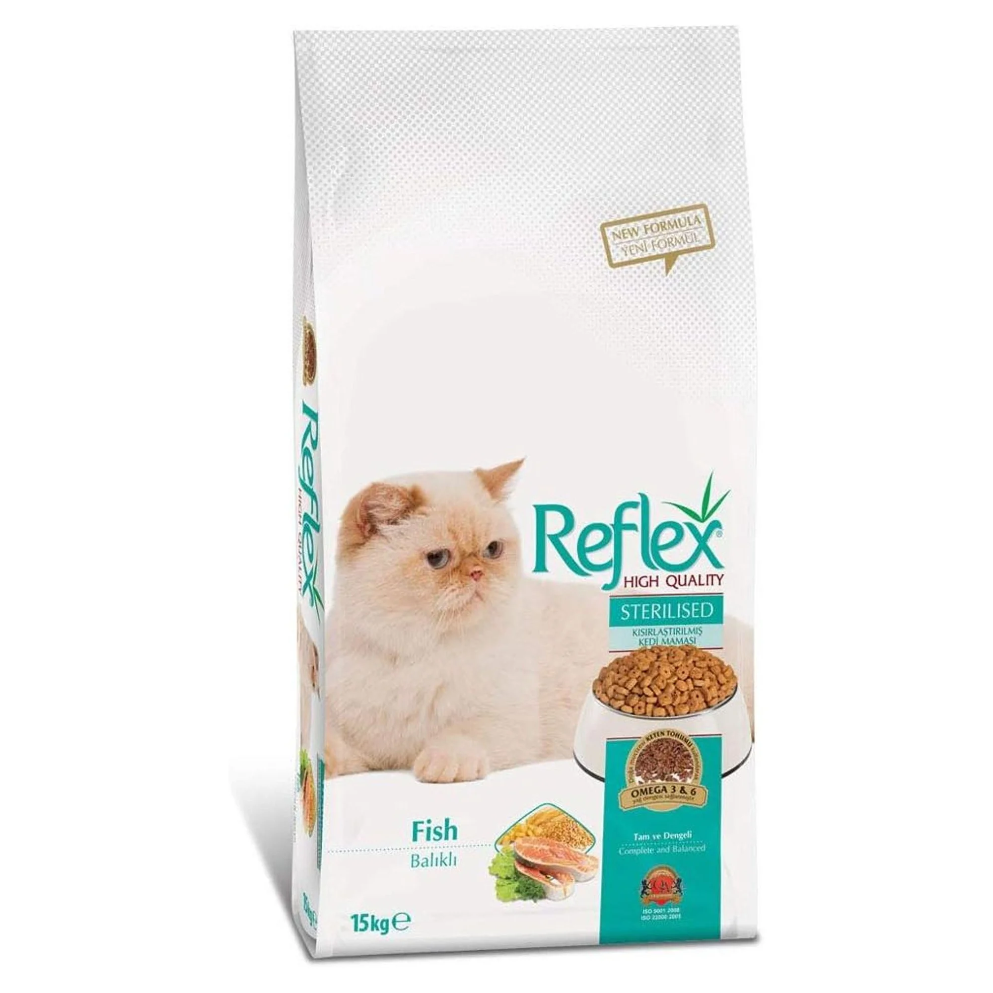 Reflex Somonlu Kısırlaştırılmış Yetişkin Kedi Maması 15 KG+1 KG
