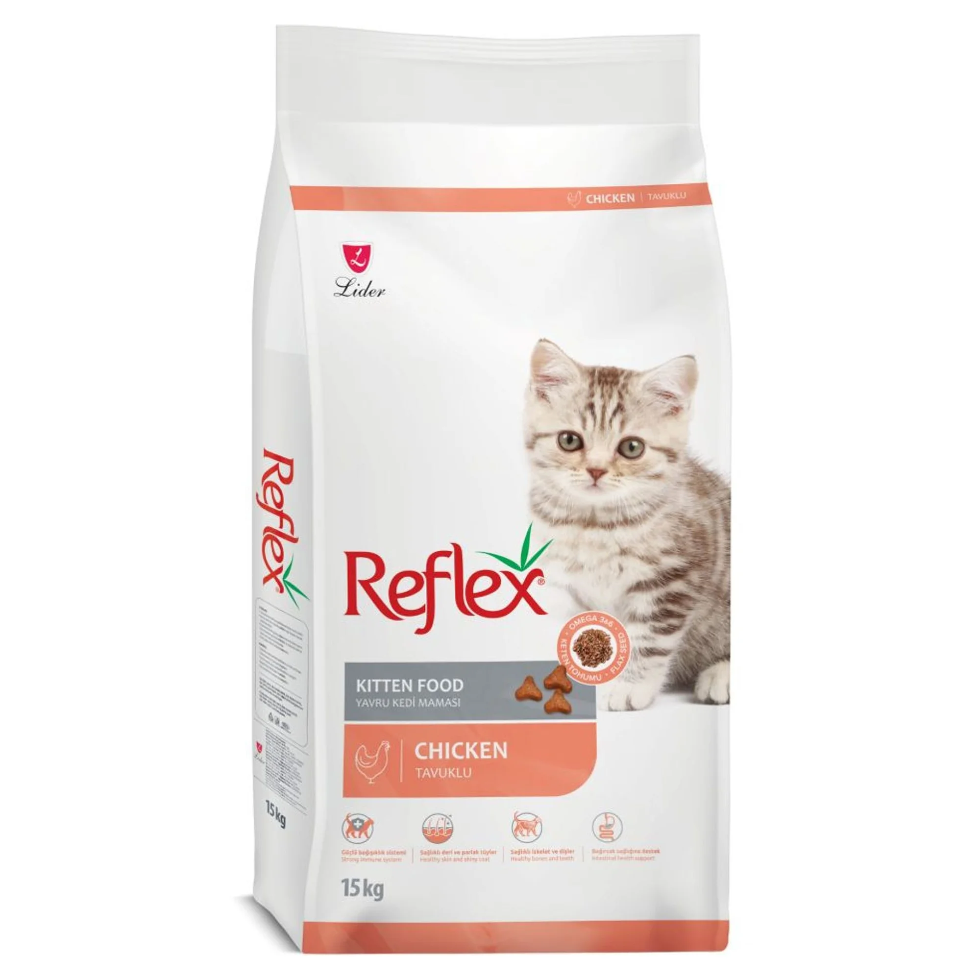 Reflex Reflex Tavuklu ve Pirinçli Yavru Kedi Maması 15 KG