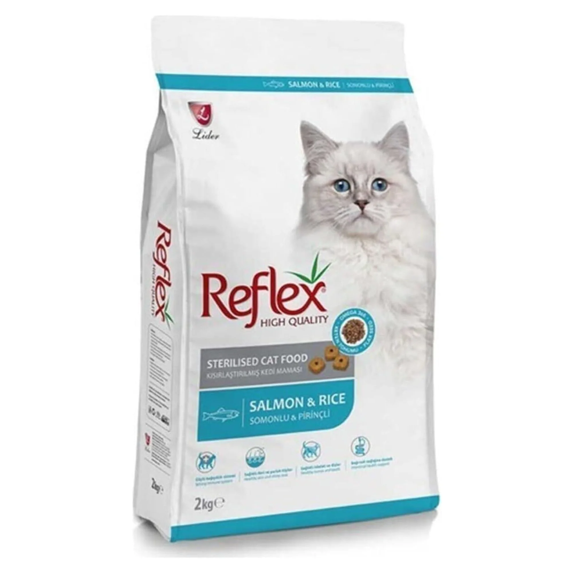 Reflex Reflex Kısırlaştırılmış Somonlu & Pirinçli Kedi Maması 2KG