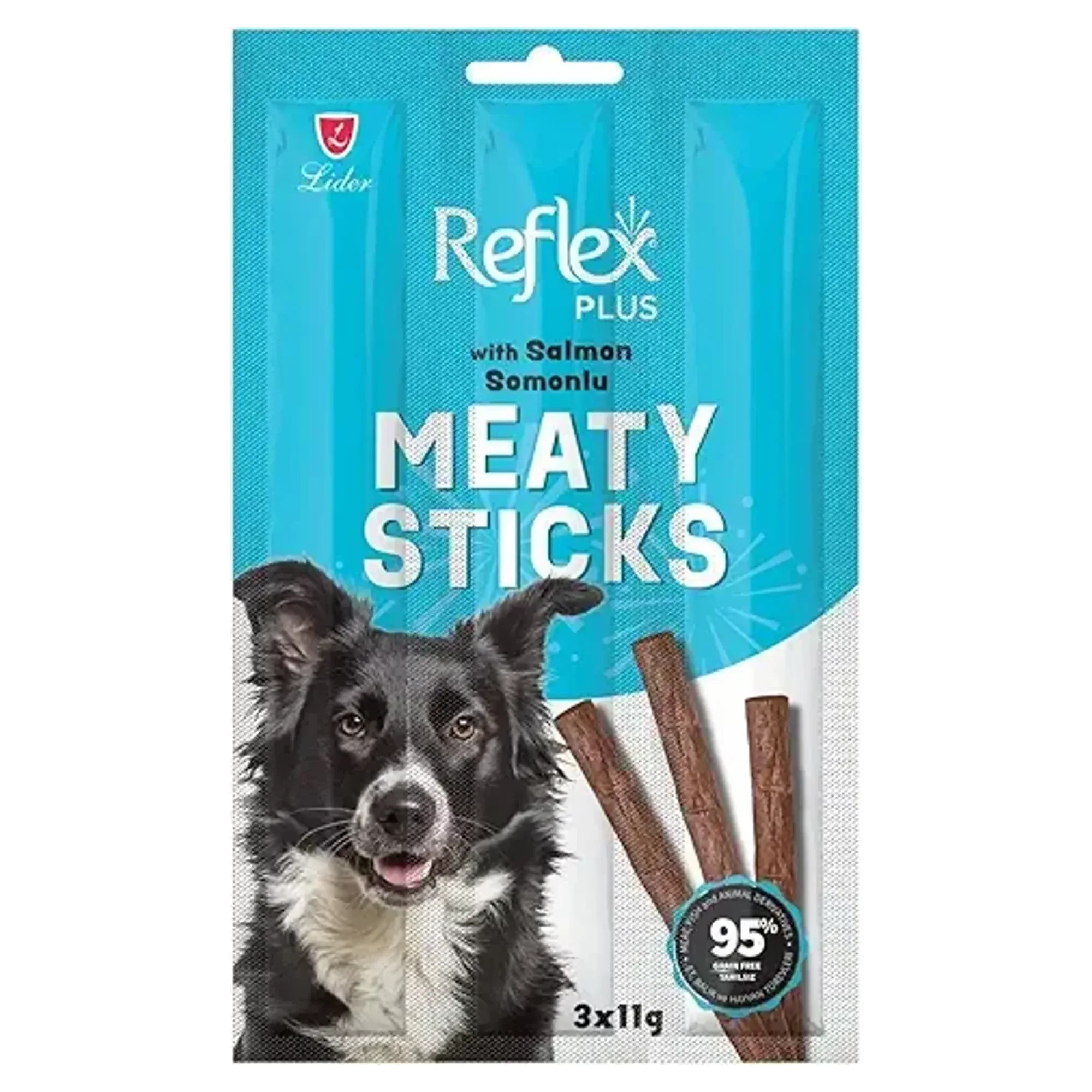 Reflex Plus Somonlu Çubuk Yetişkin Köpek Ödül Maması 3*11G