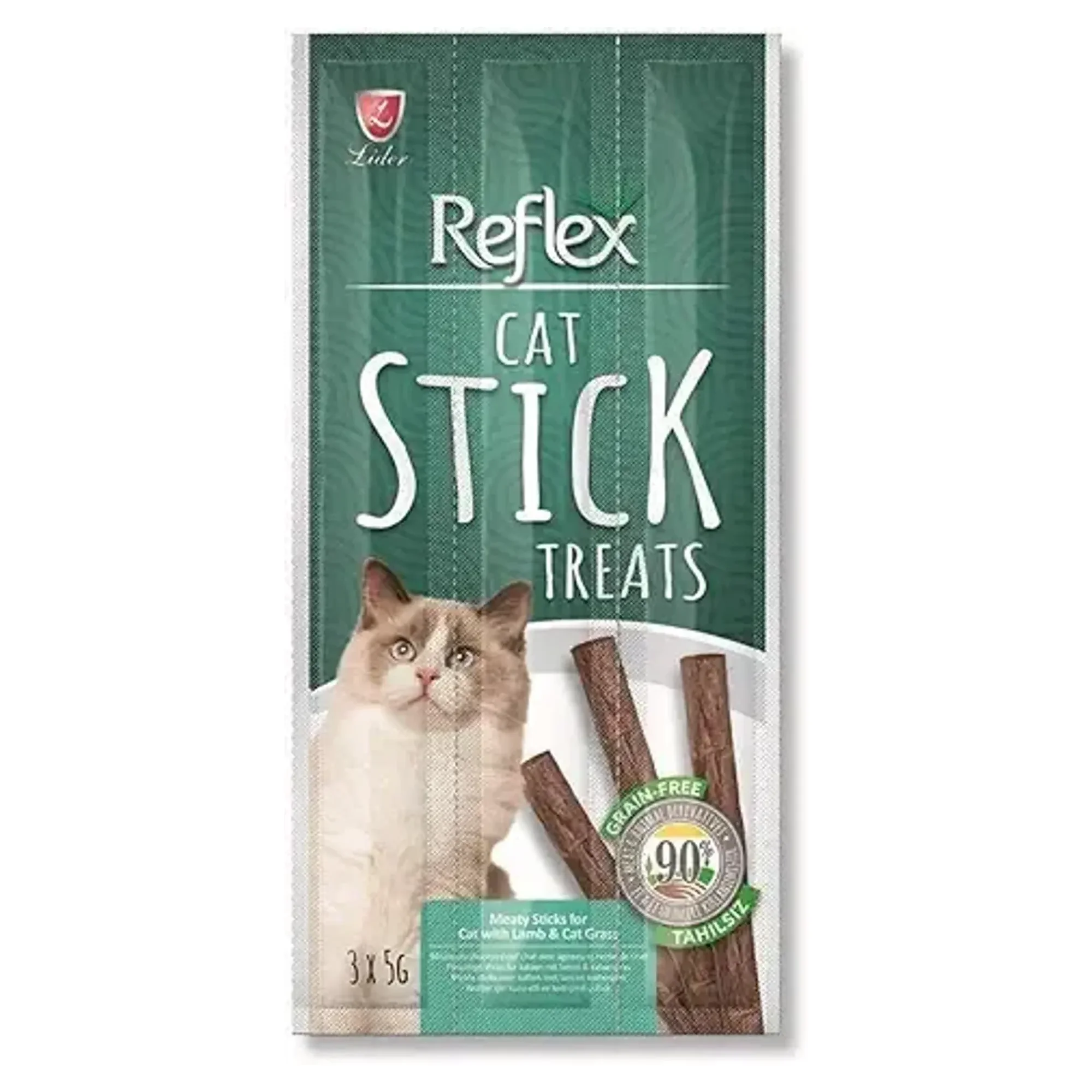 Reflex Plus Reflex Kedi Ödül Sticks Kuzu & Kedi Otlu 3*5G