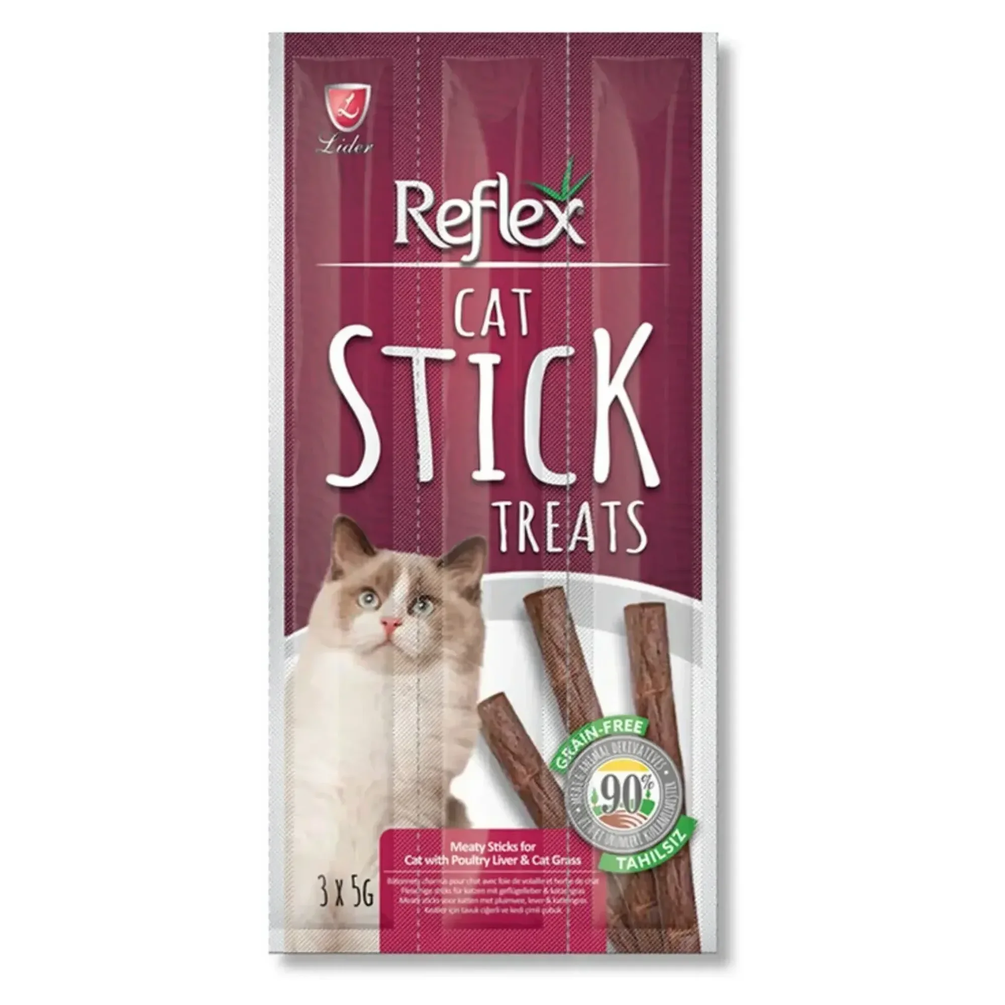 Reflex Plus Reflex Kedi Ödül Sticks Kümes Hayvanı & Ciğer 3*5G