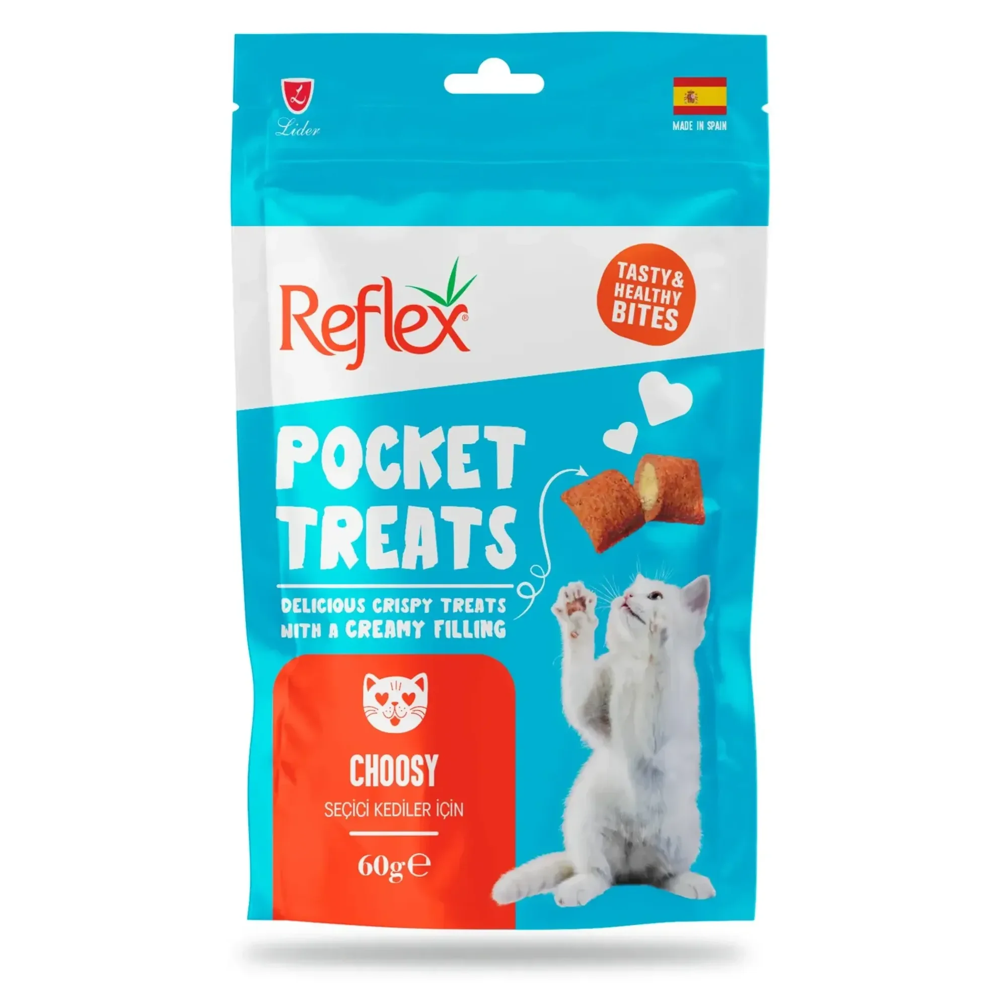 Reflex Reflex Pocket Treats Choosy Seçici Kediler Için Tavuklu Kedi Ödülü 60 G