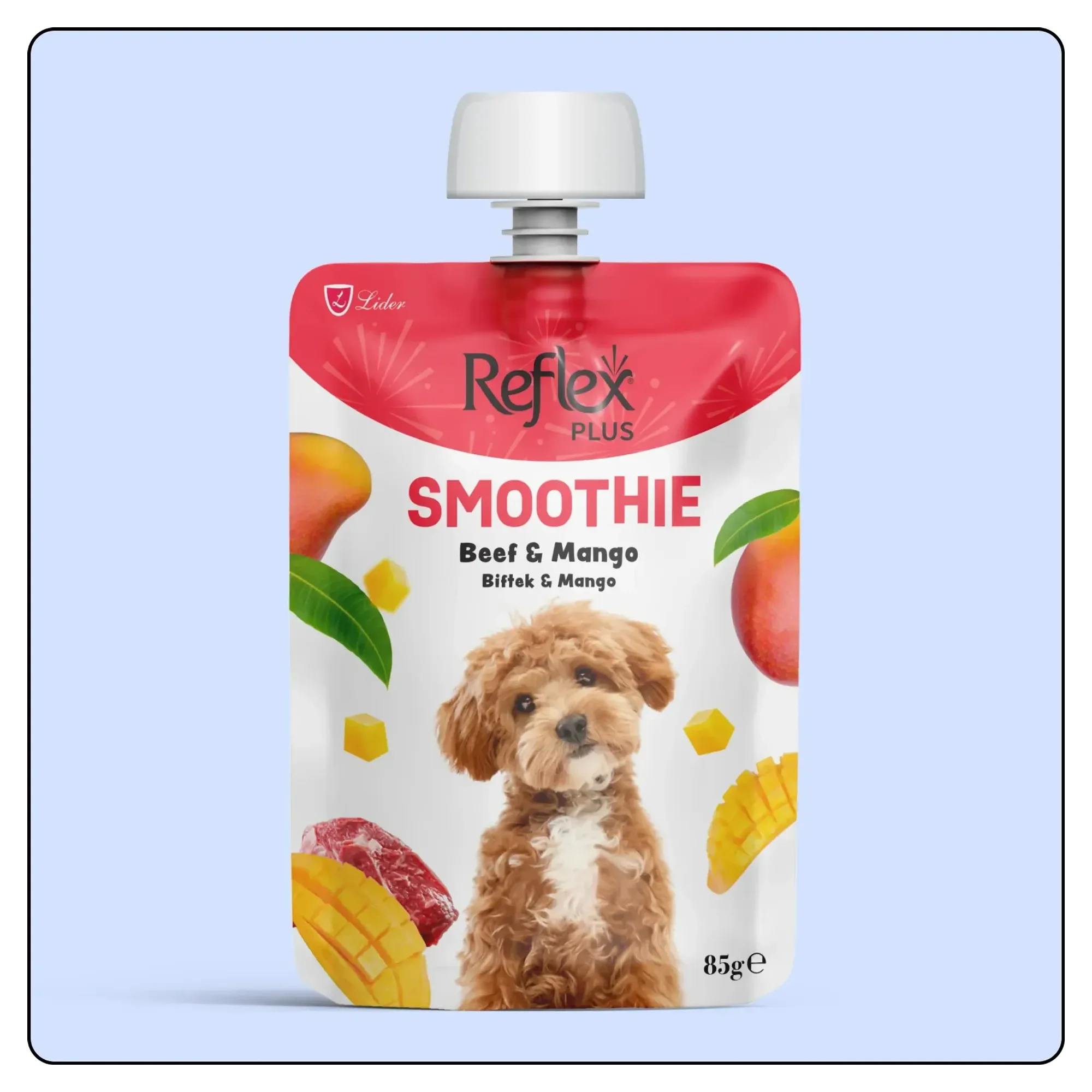 Reflex Plus Smoothie Biftek ve Mangolu Köpek Ödül Maması 85 G