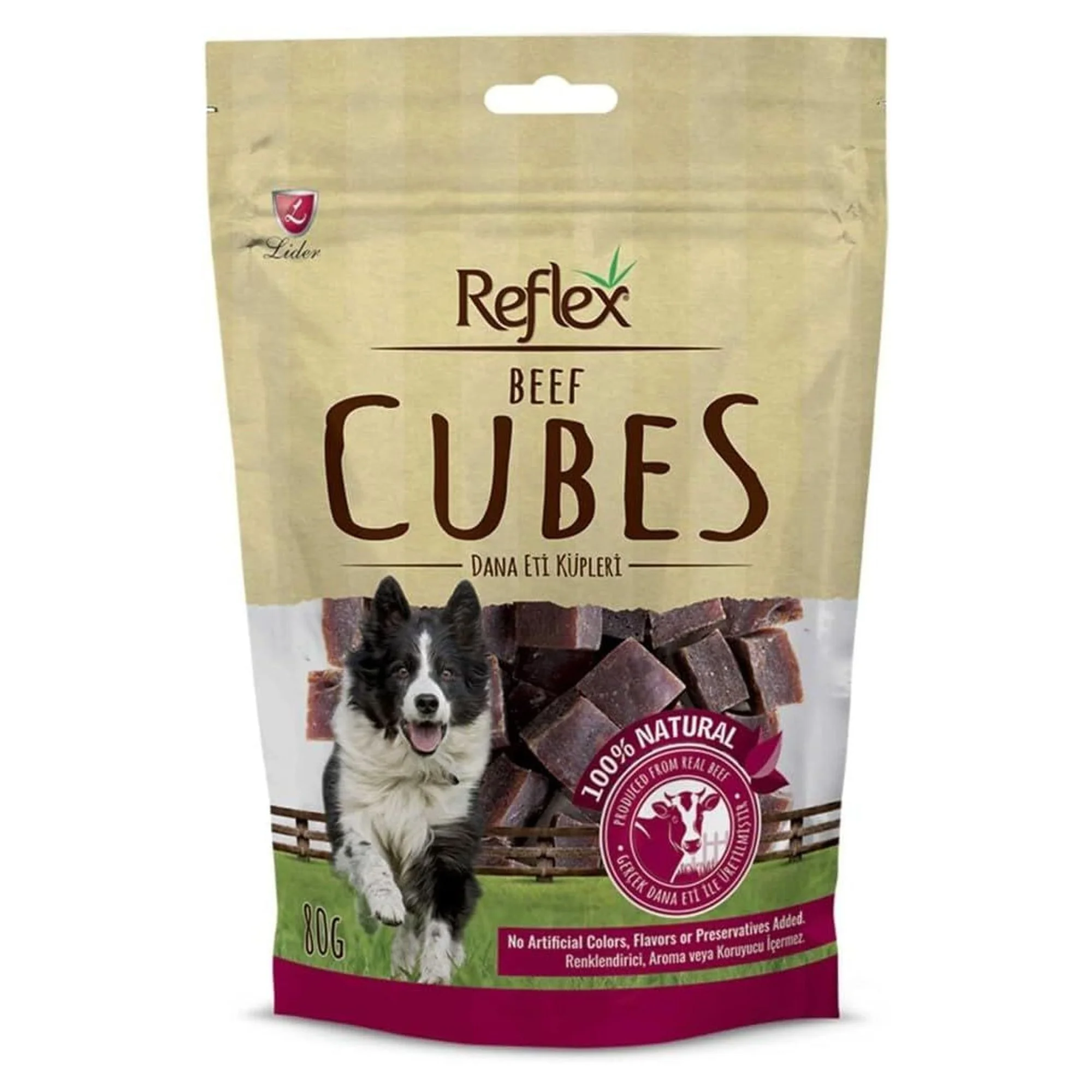 Reflex Dana Eti Küpleri Köpek Ödül Maması 80 G