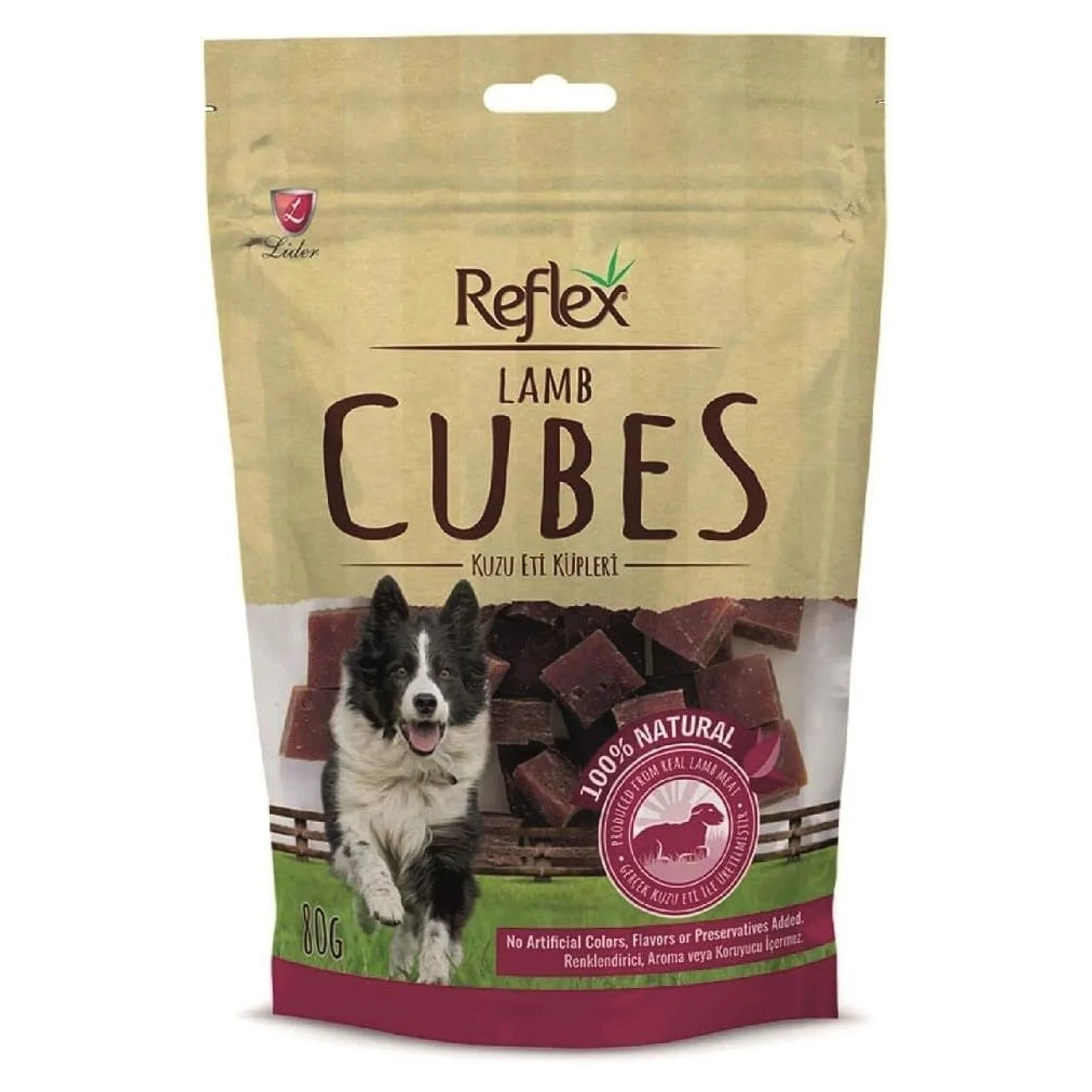 Reflex Kuzu Eti Küpleri Köpek Ödül Maması 80 G
