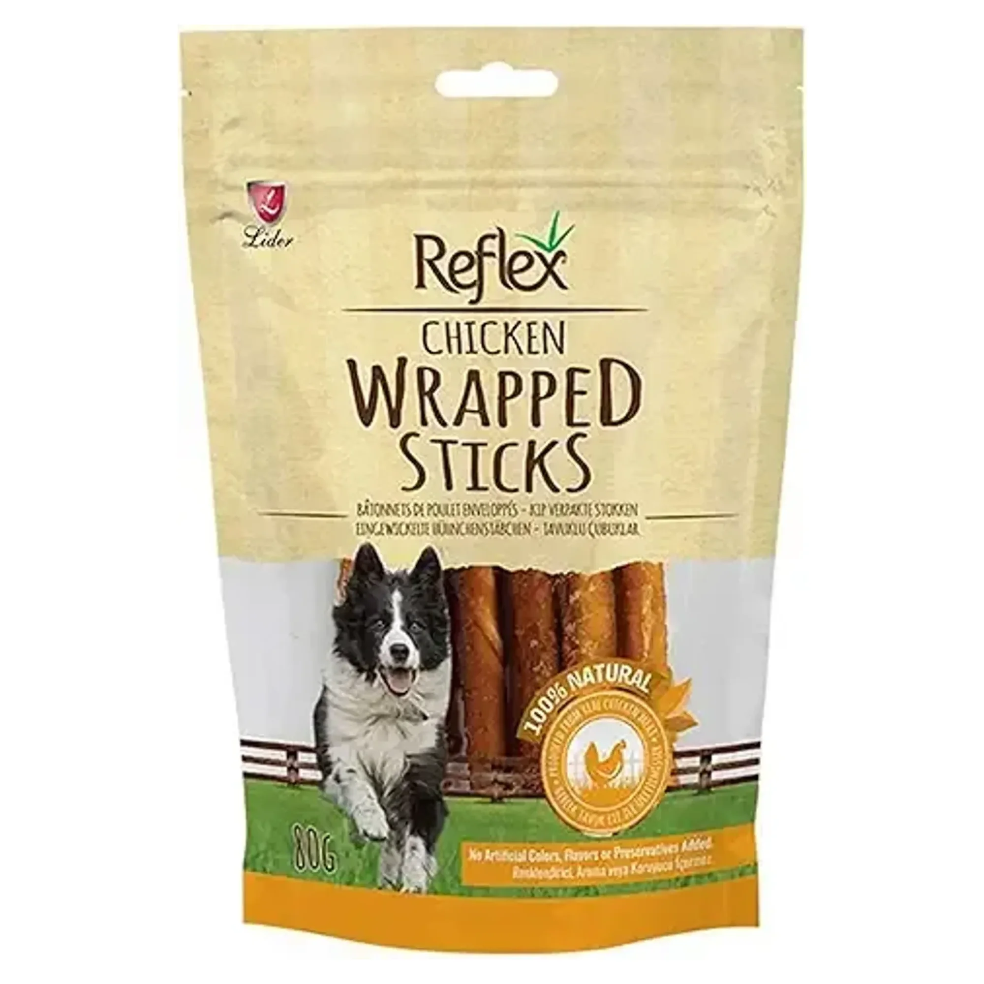 Reflex Reflex Köpek Tavuk Parçalı Çubuk 80 G
