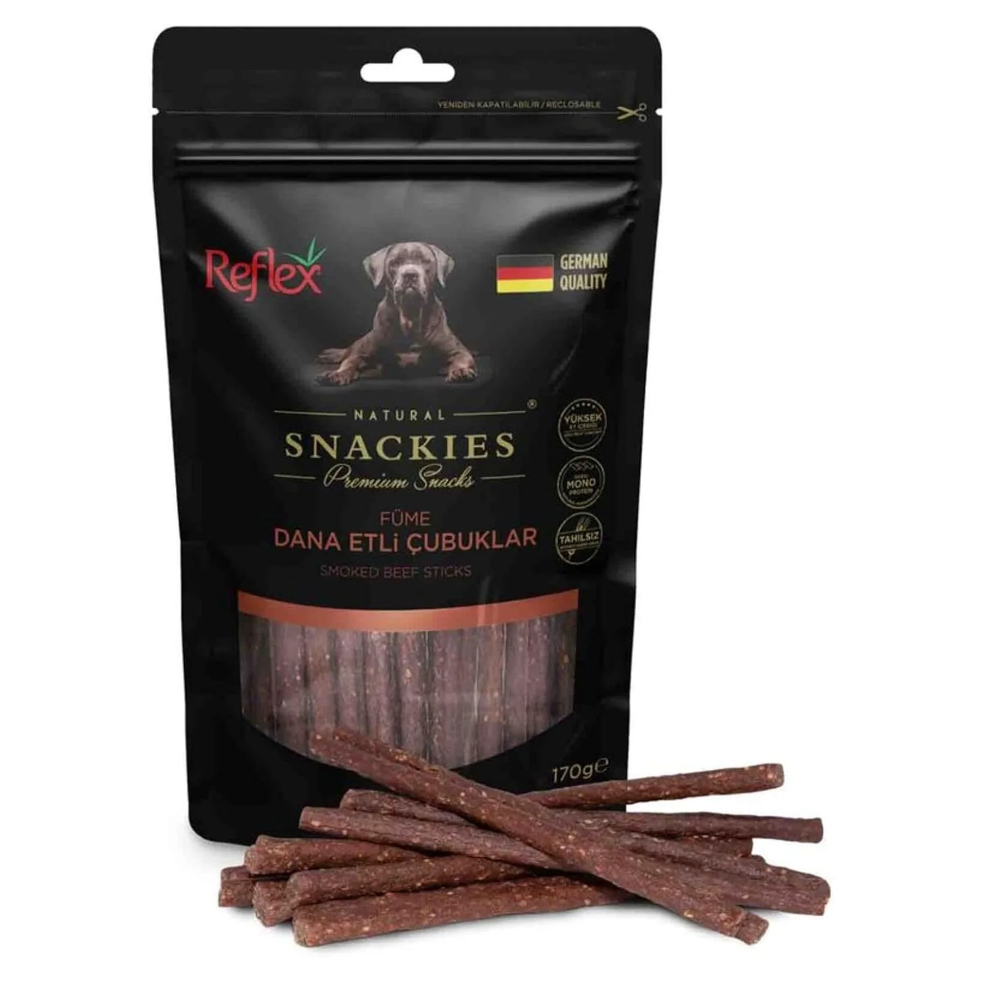 Reflex Snackies Füme Dana Etli Çubuklar 170 G