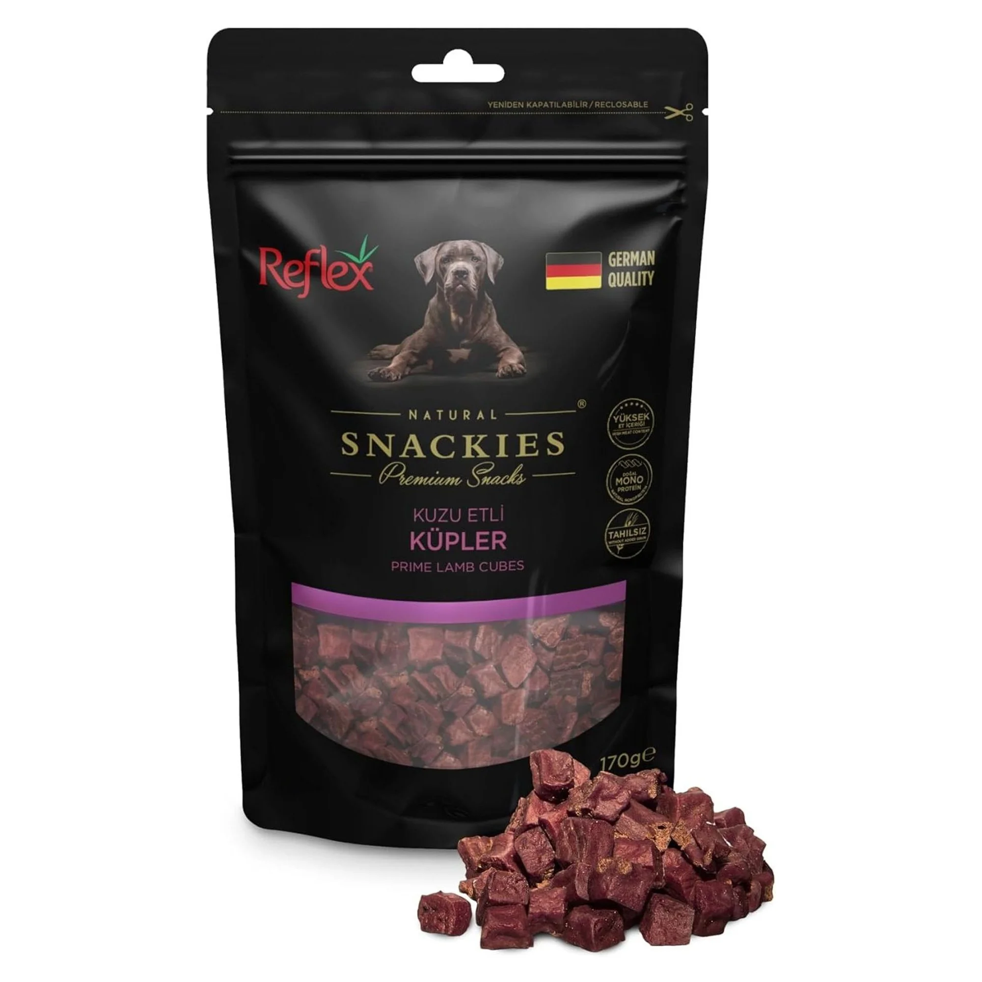 Reflex Snackies Kuzu Etli Küpler 170 G