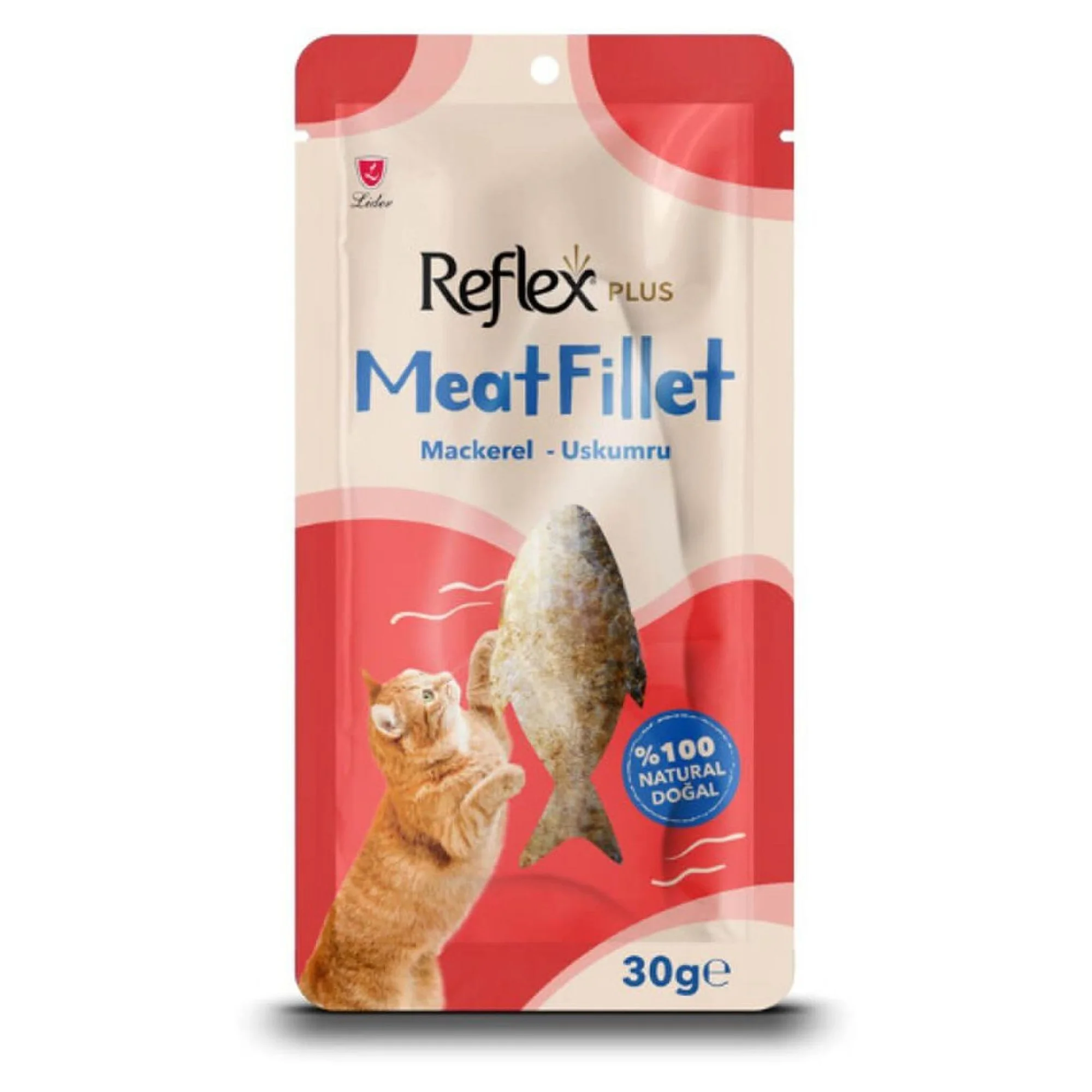 Reflex Plus Meat Fillet Uskumru Balıklı Fileto Kedi Ödül Maması 30 G