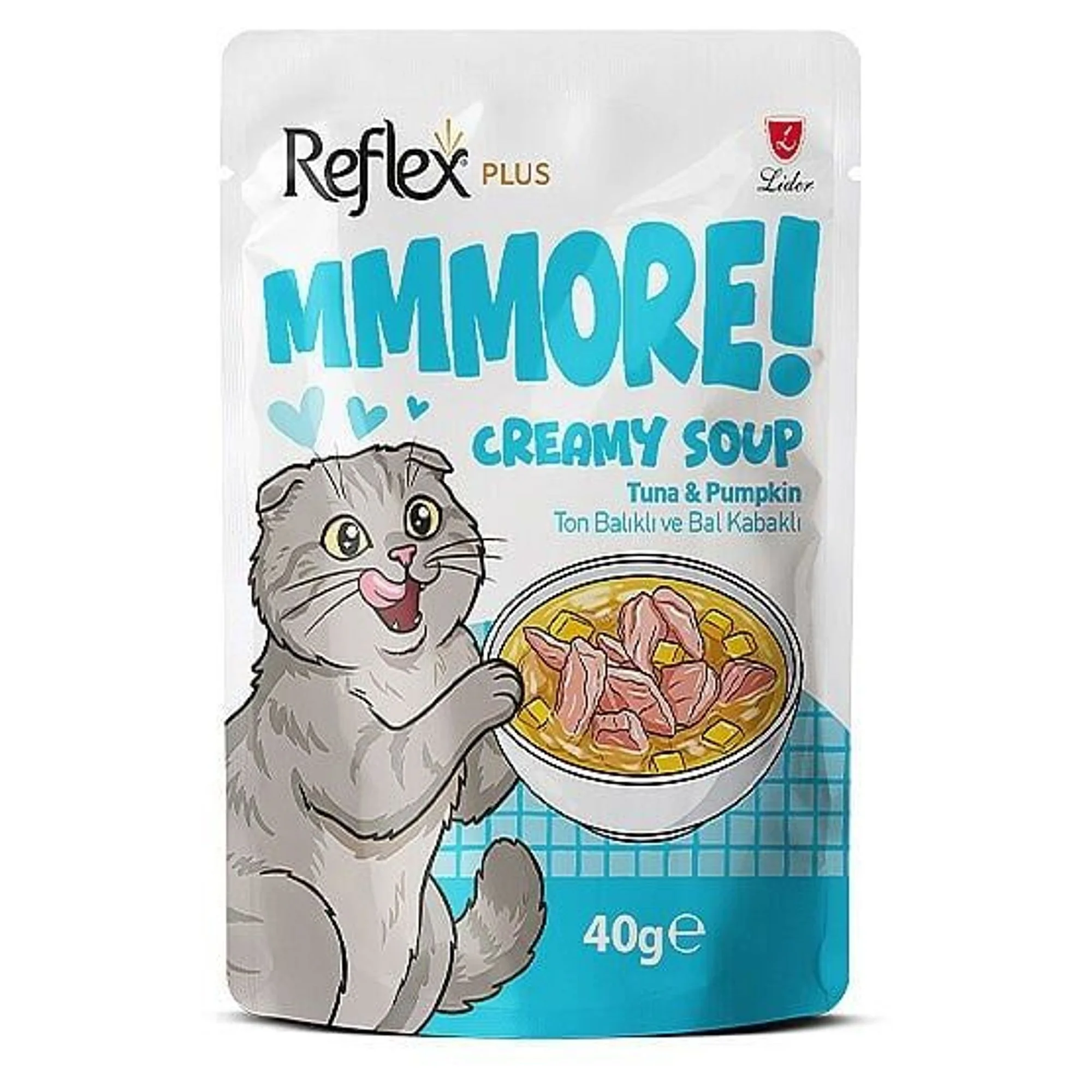 Reflex Plus Mmmore Ton Balığı ve Balkabaklı Kremalı Kedi Çorbası 40 G