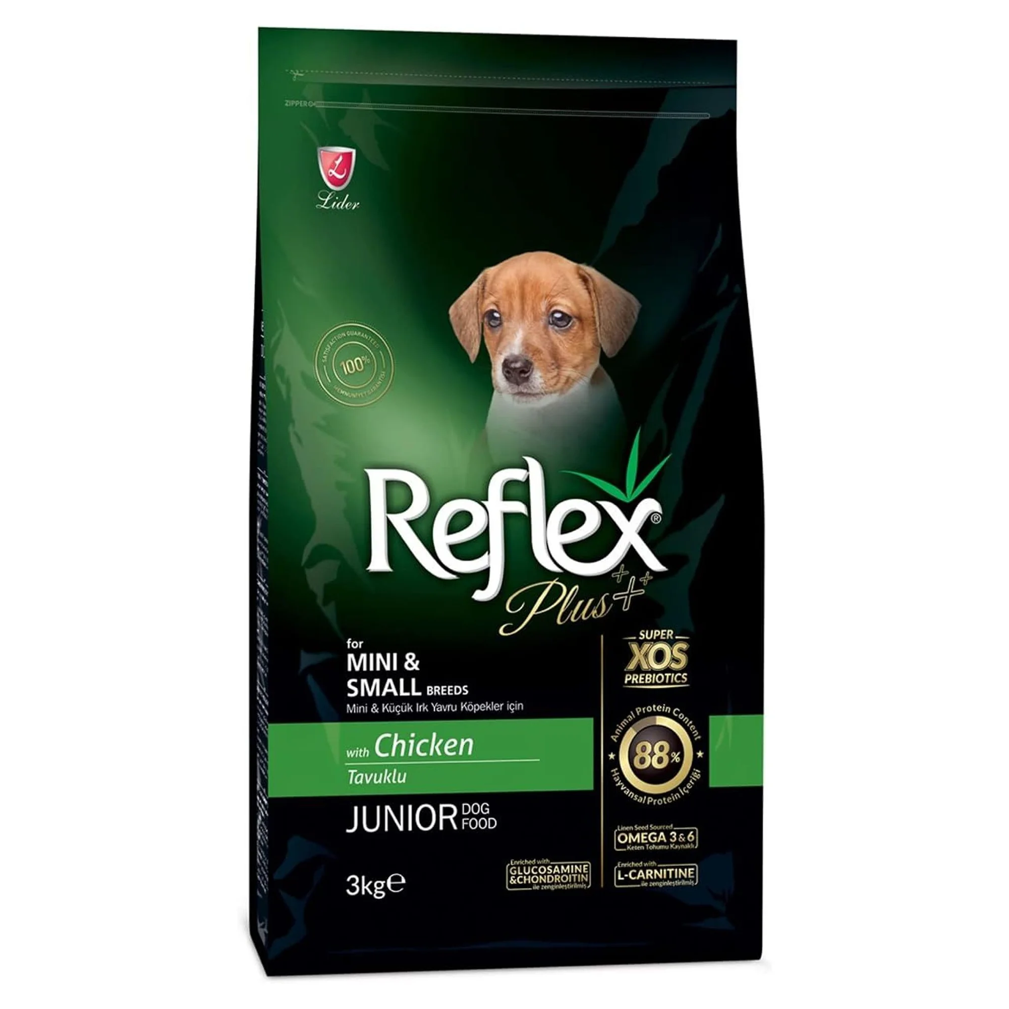 Reflex Plus Tavuklu Mini & Small Yavru Köpek Kuru Köpek Maması 3 KG