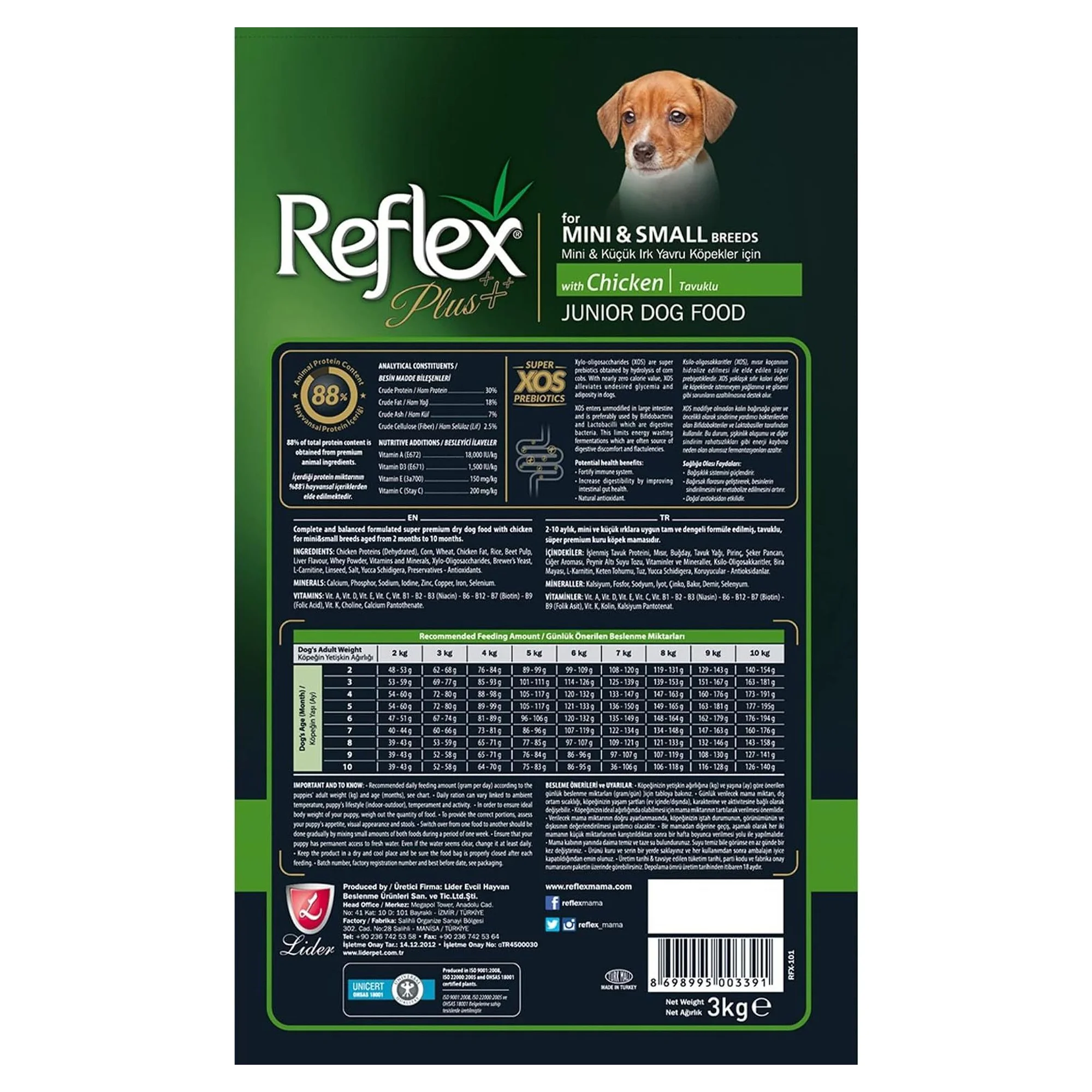 Reflex Plus Tavuklu Mini & Small Yavru Köpek Kuru Köpek Maması 3 KG — Normal, 3 kg — Görsel 5
